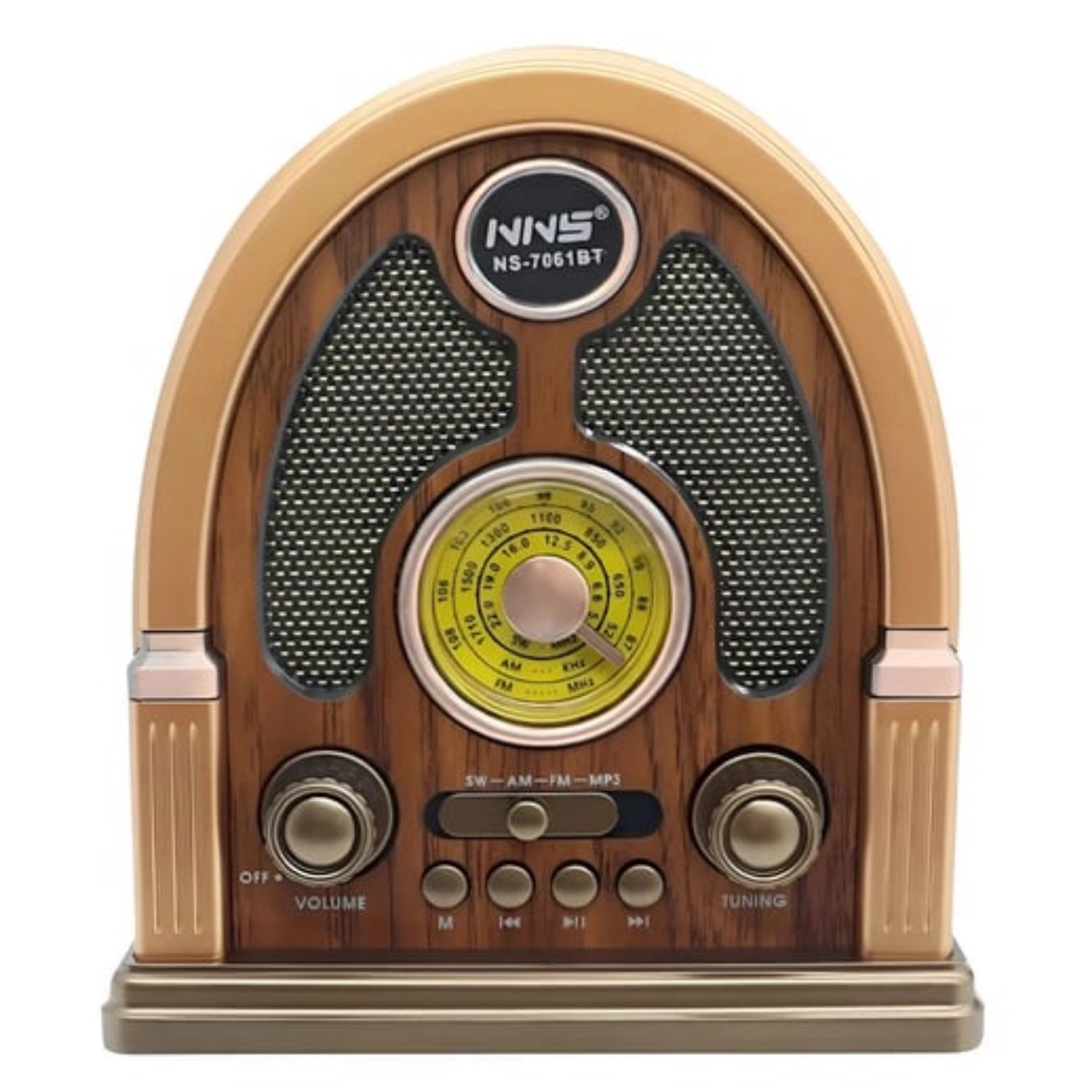 NNS NS-7061BT Nostalji Radyo Kablosuz Hoparlör - Speaker NT-118008
