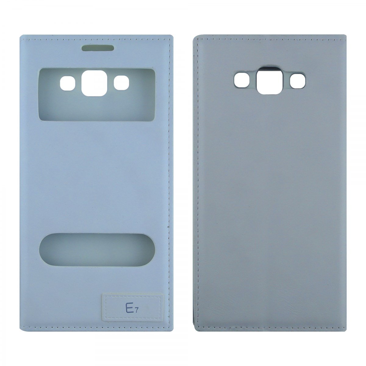 Samsung Samsung Galaxy E700 E7 2015 Uyumlu Pencereli Kapaklı Kılıf VR-2127