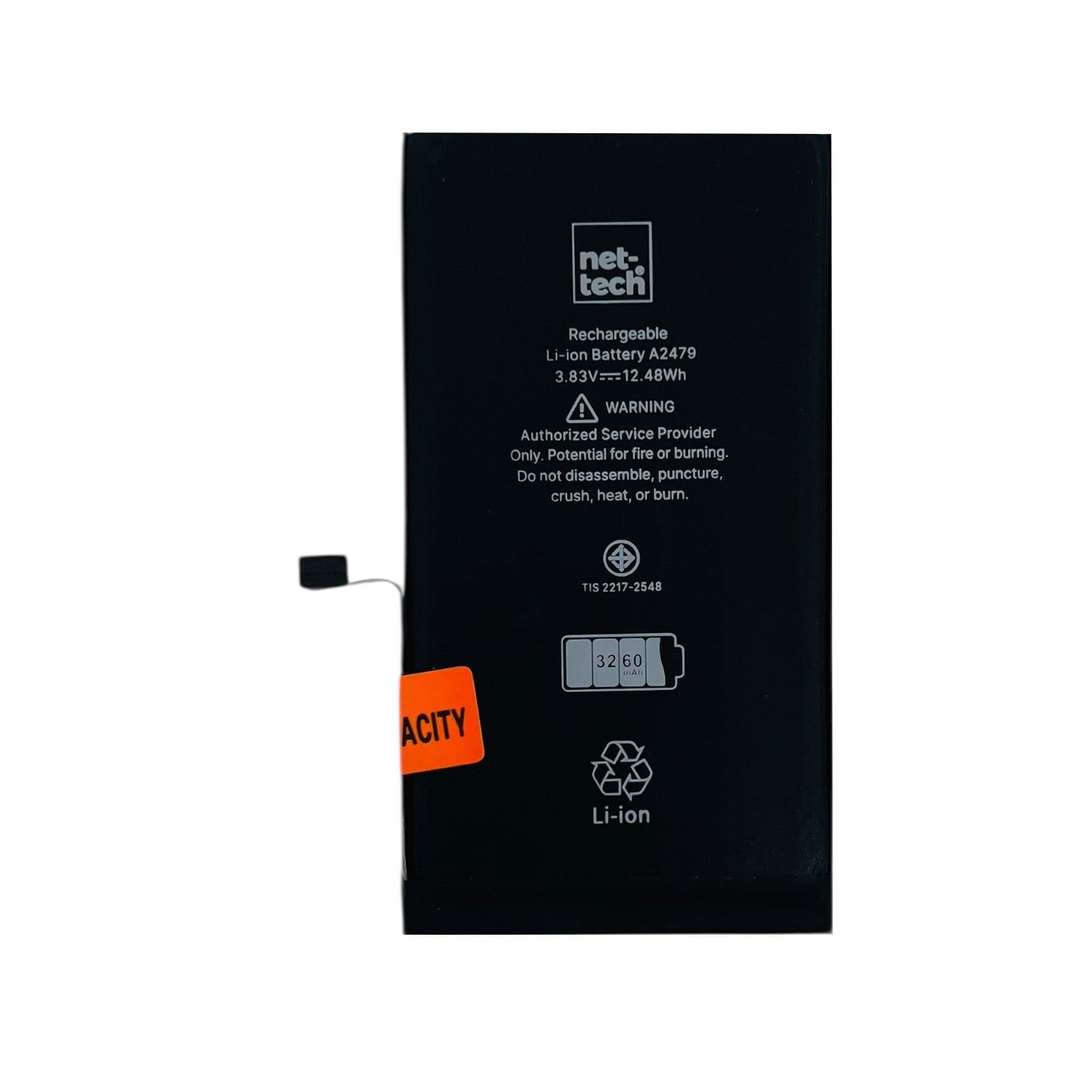 Teknonet Apple iPhone 12 Uyumlu Nettech 3000 MAh Batarya NT-93104