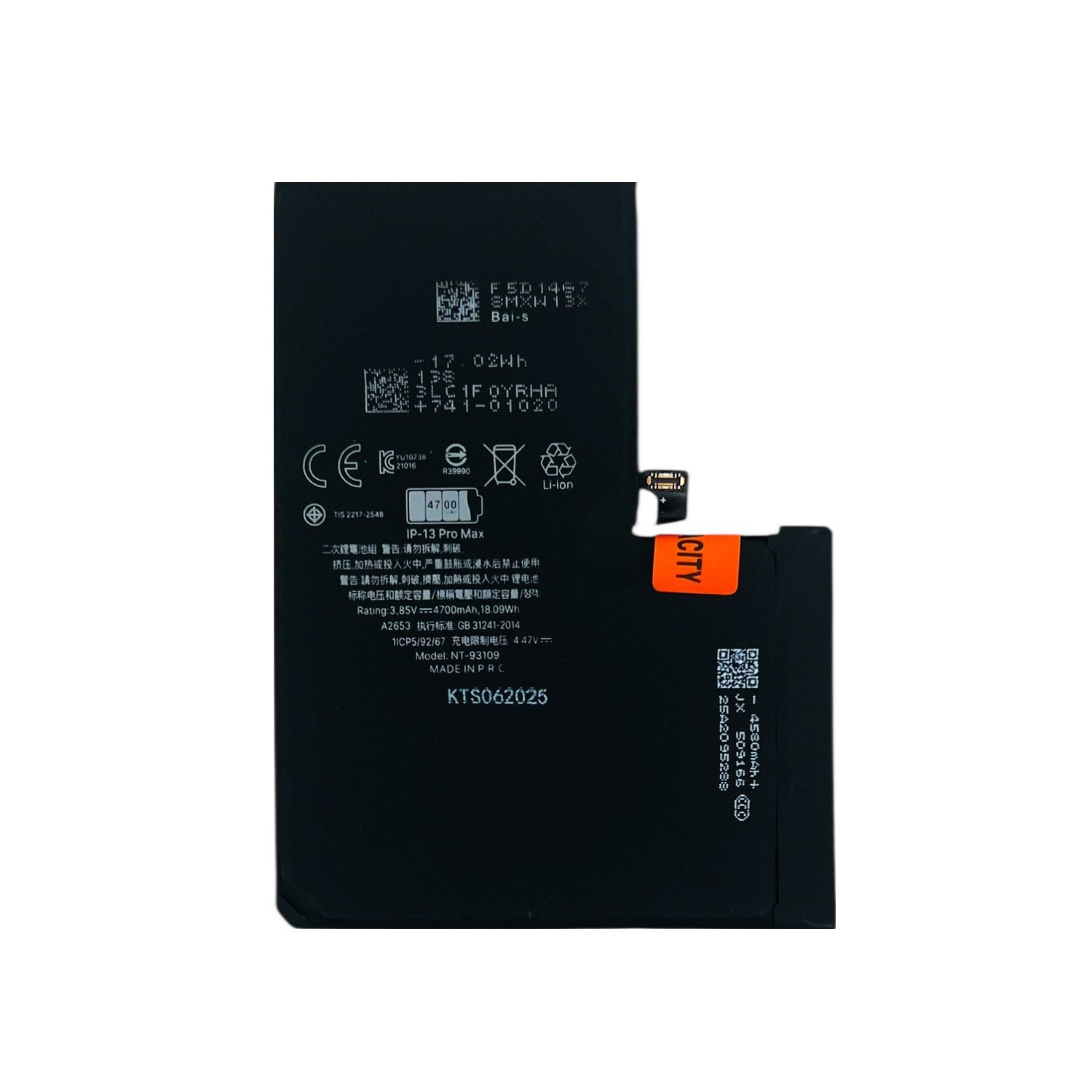 Teknonet Apple iPhone 13 Pro Max Uyumlu Nettech NT-93109 Batarya NT-93109