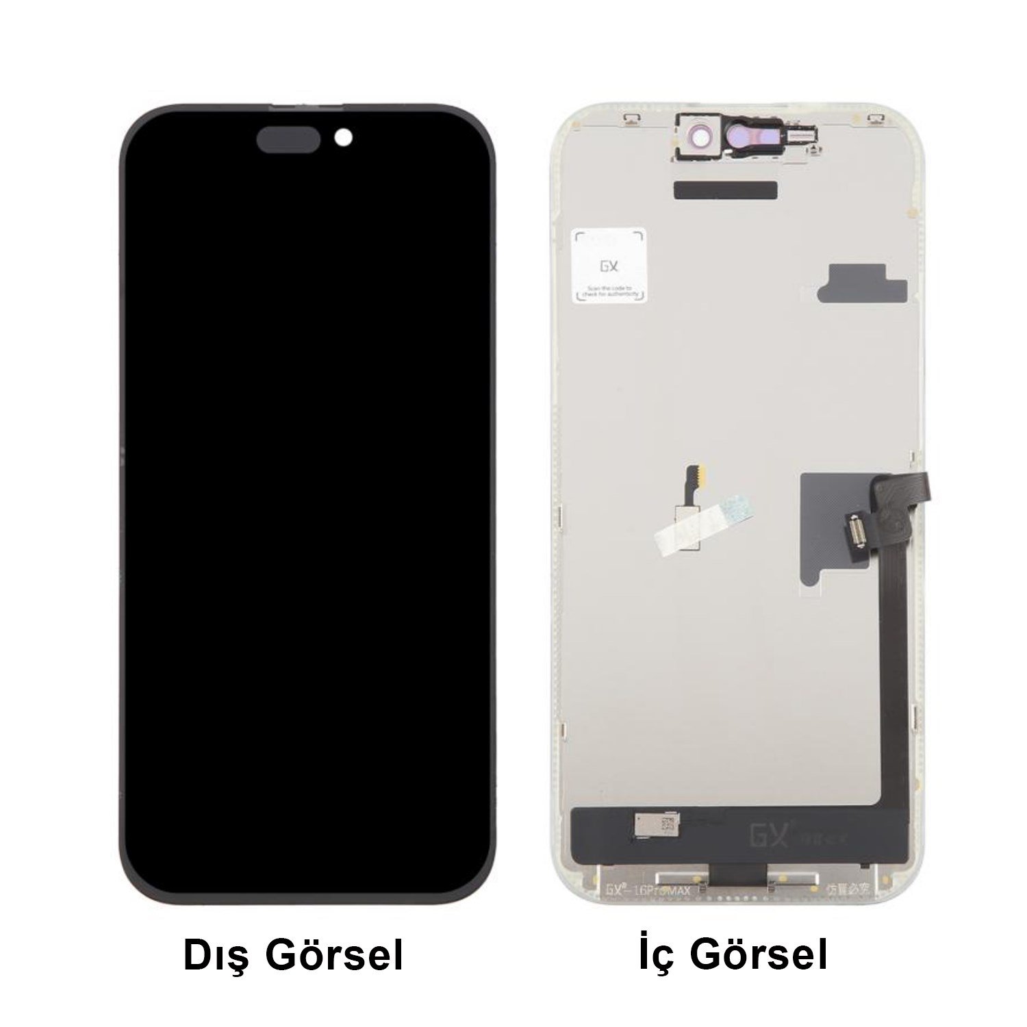 Teknonet Apple iPhone 16 Pro Max Uyumlu GX Oled Lcd+Dokunmatik+Çıtalı NT-113271