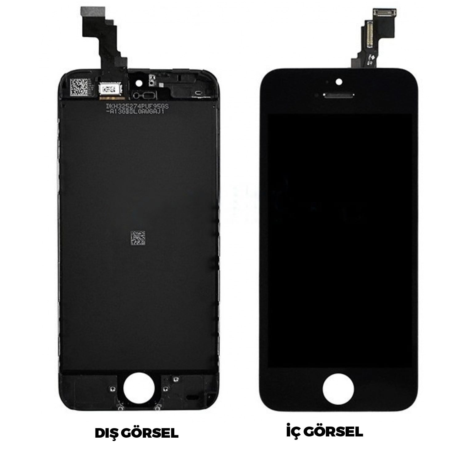 Teknonet Apple iPhone 5C Uyumlu AAA Kalite Lcd+Dokunmatik+Çıtalı VR-17977