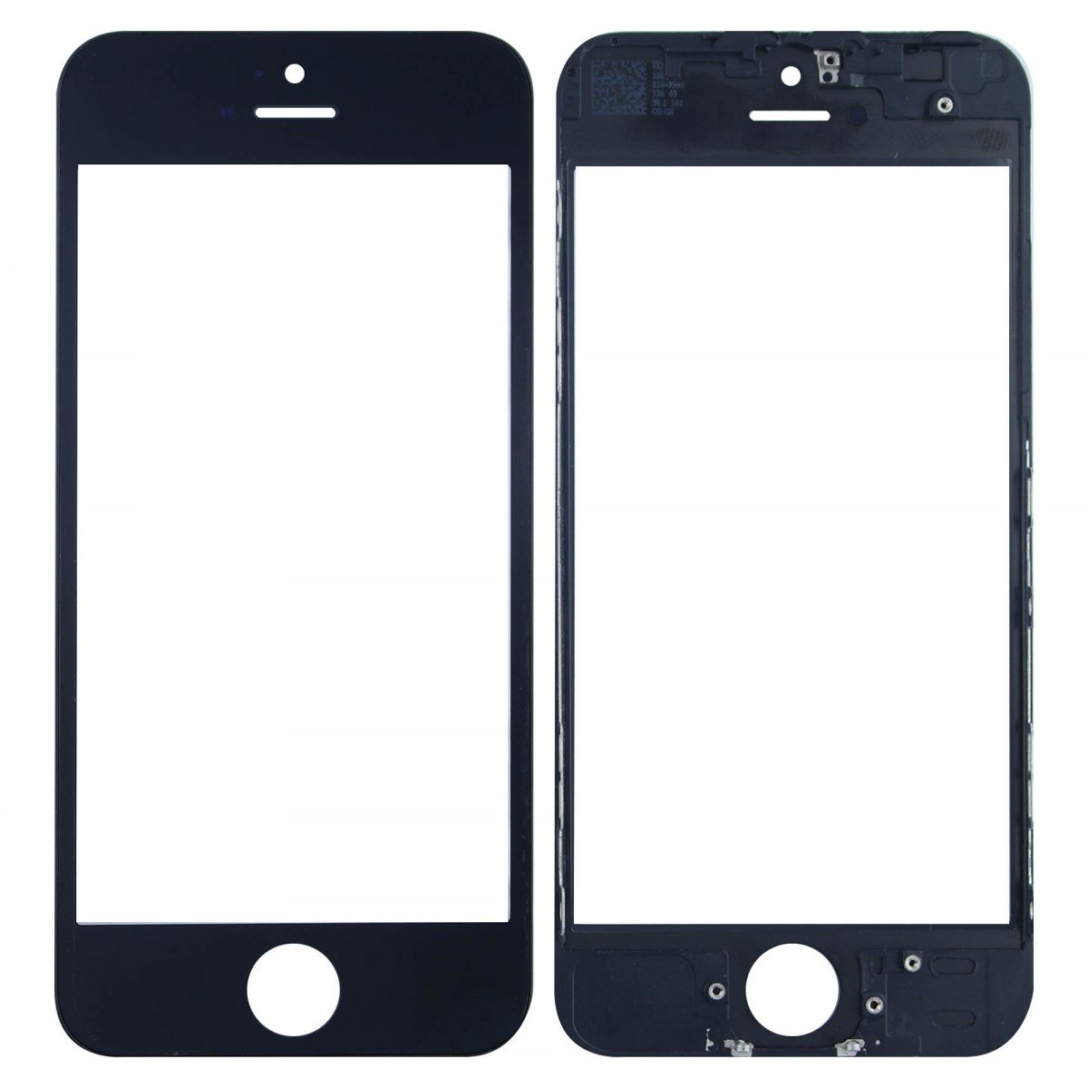 Teknonet Apple iPhone 5S Uyumlu Dokunmatik Lens + Oca + Çerçeve VR-2490