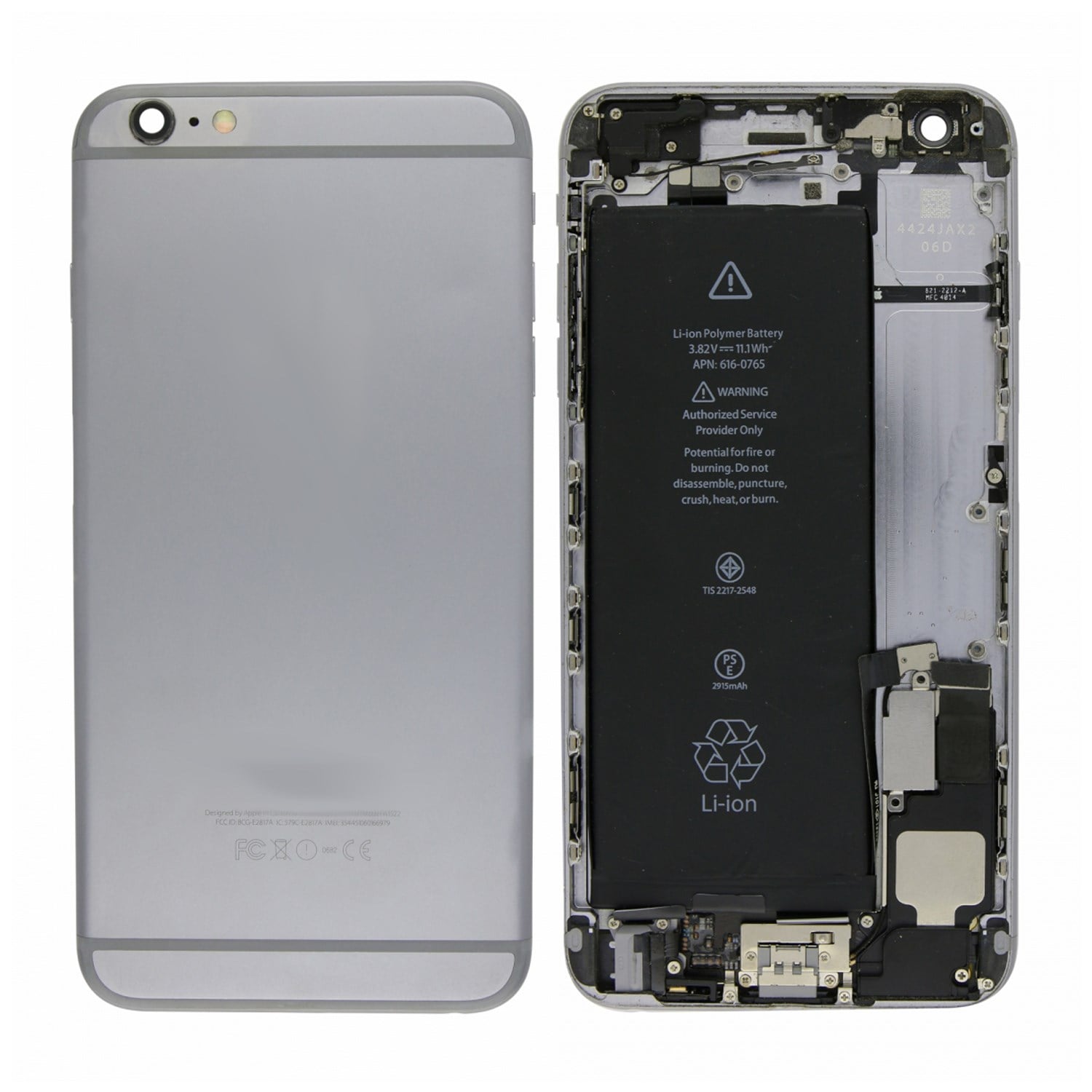 Teknonet Apple iPhone 6 Plus Uyumlu Batarya Kapaklı Dolu Kasa VR-18015