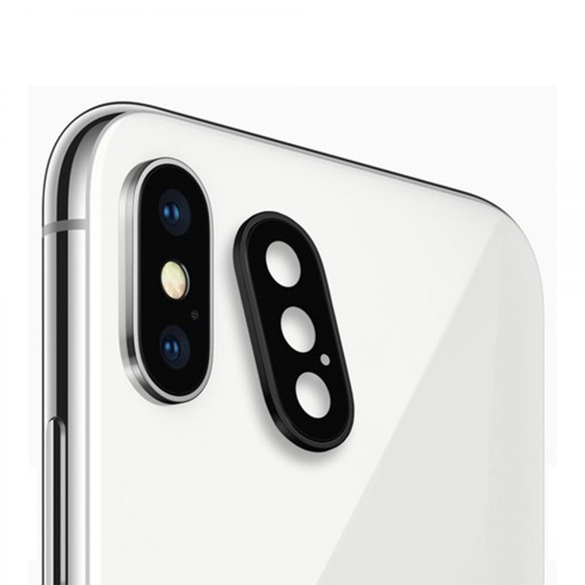 Teknonet Apple iPhone X Uyumlu Çerçeveli Kamera Camı VR-13160