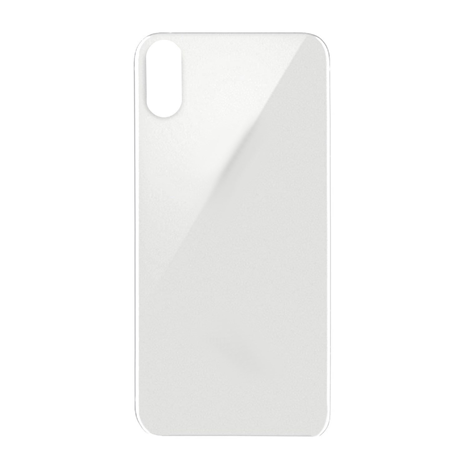 Teknonet Apple iPhone X Uyumlu Geniş Kamera Camlı Batarya Kapağı VR-19851