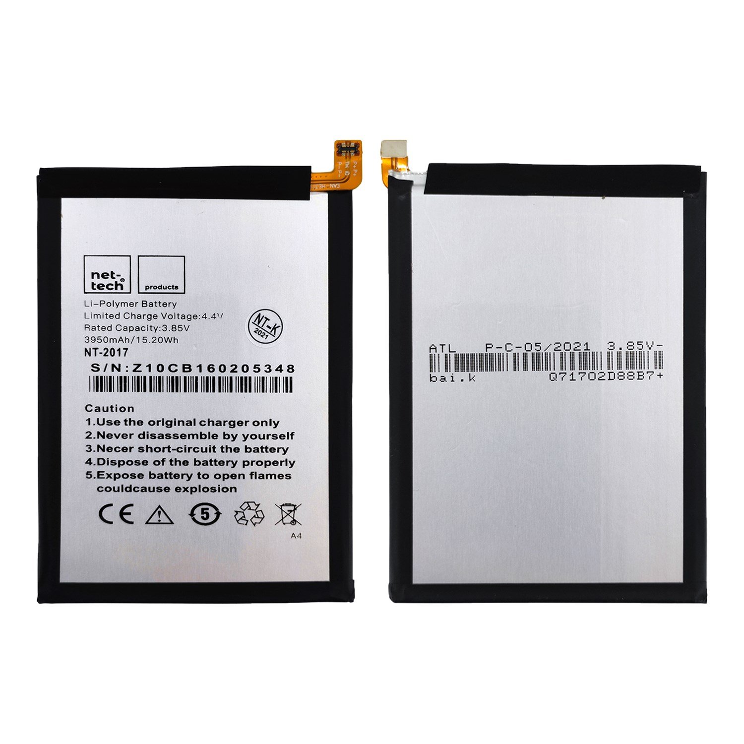 Teknonet Casper Via A4 Uyumlu Nettech 3950 mAh Batarya NT-85905