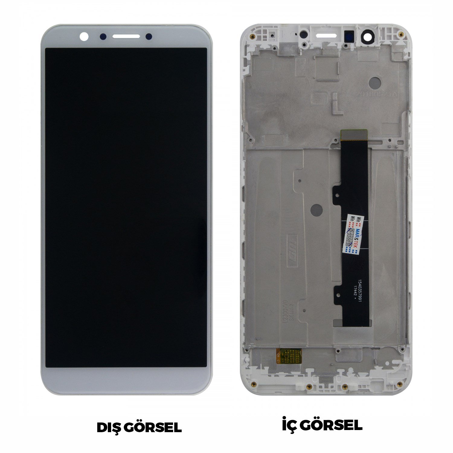 Teknonet General Mobile GM8 Uyumlu Org Lcd+Dokunmatik+Çıtalı VR-15689