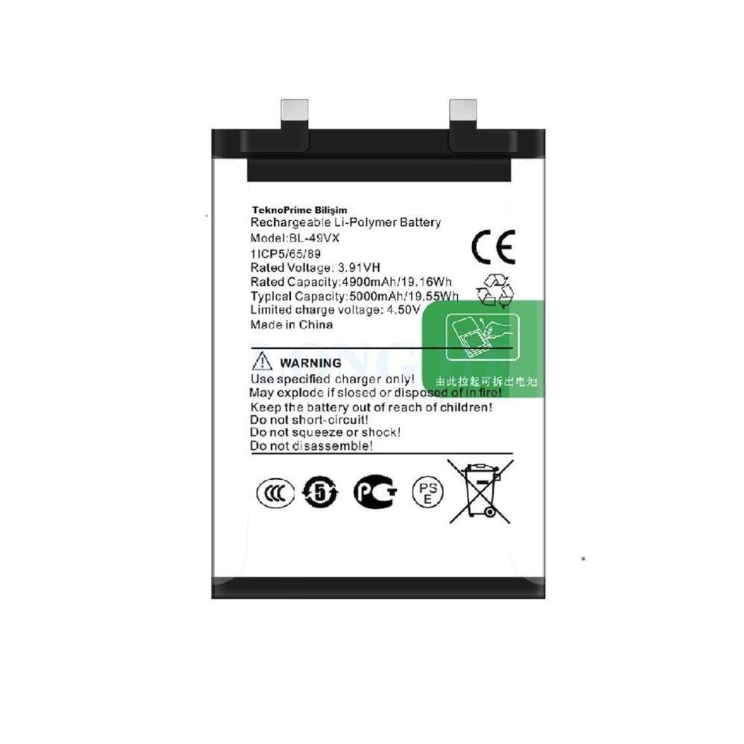 Teknonet İnfinix Note 40 Pro Uyumlu Nettech BL-49VX 5000 MAh Batarya NT-113086