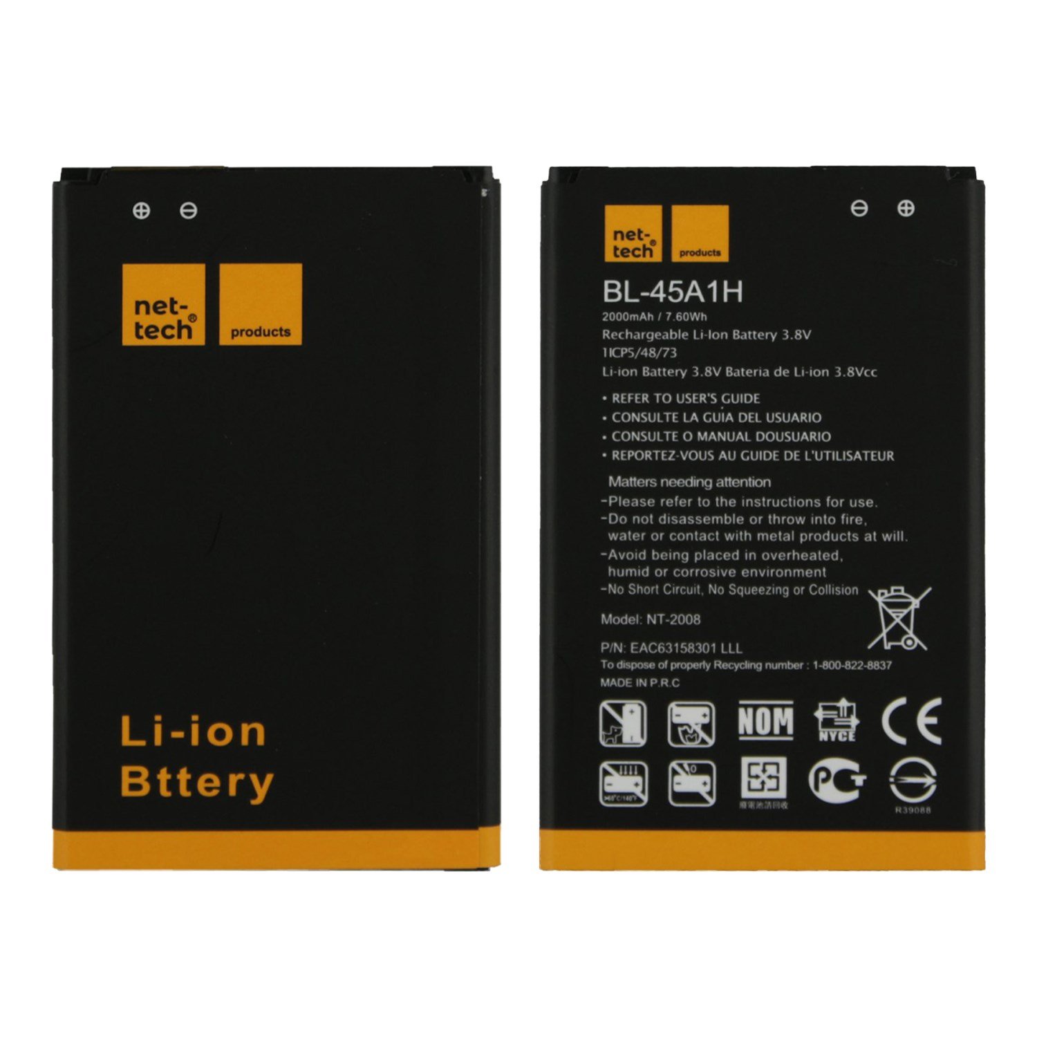 Teknonet LG K10 Uyumlu Nettech BL-45A1F 2000 MAh Batarya NT-32445