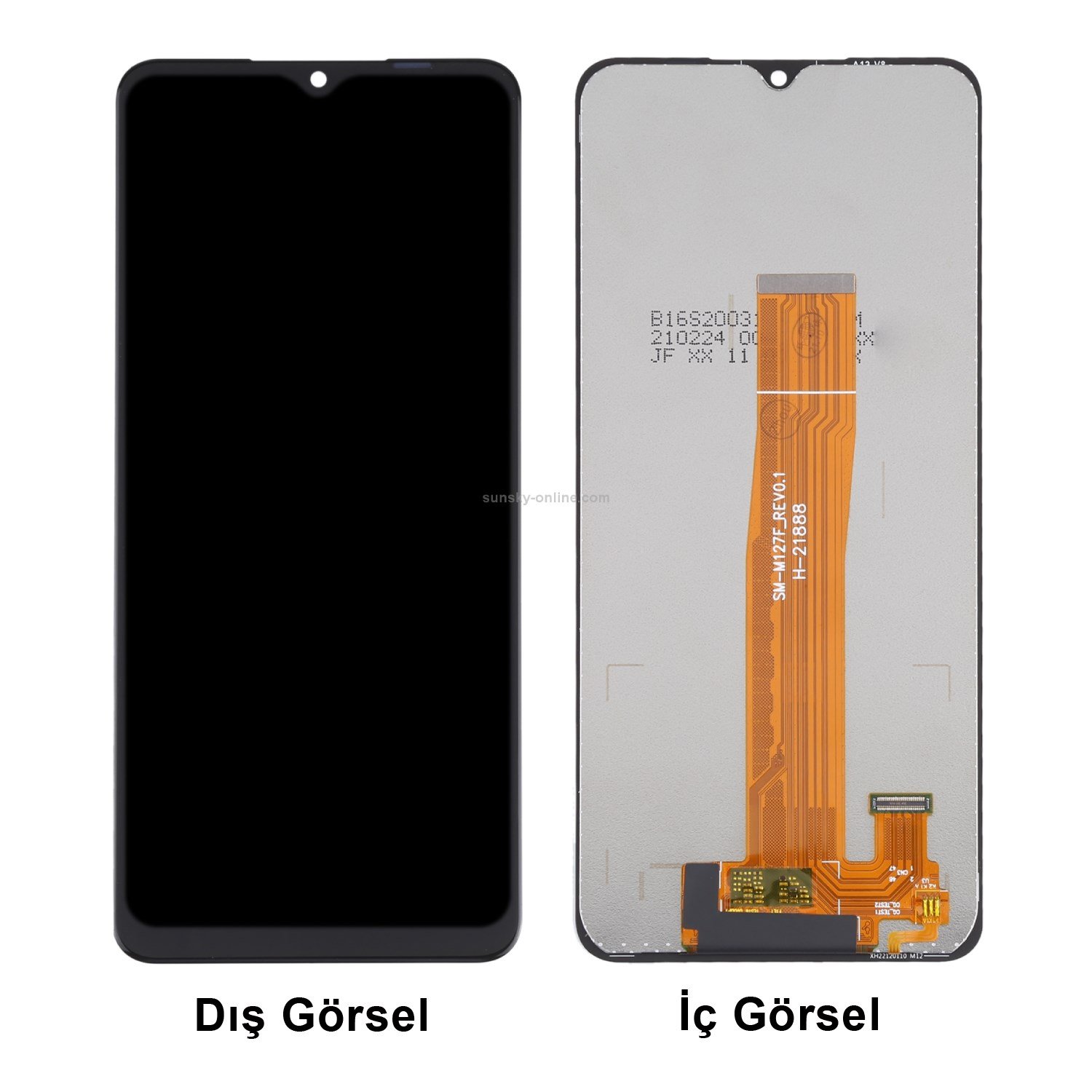 Teknonet Samsung Galaxy A02 Uyumlu Org Lcd+Dokunmatik NT-96317