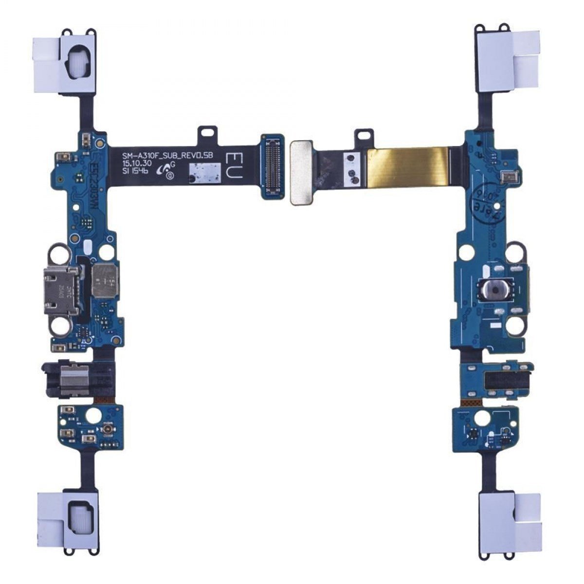 Teknonet Samsung Galaxy A310 A3 2016 Uyumlu Bordlu Şarj - Kulaklık Soketi NT-9760