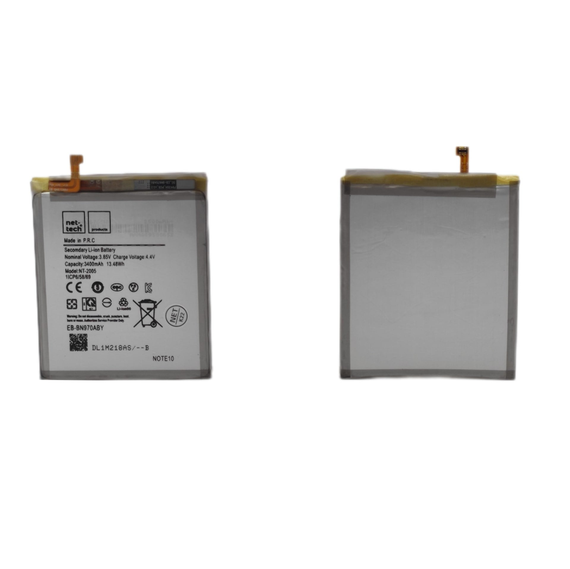 Teknonet Samsung Galaxy Note 10 Uyumlu Nettech 3400 mAh Batarya NT-93166