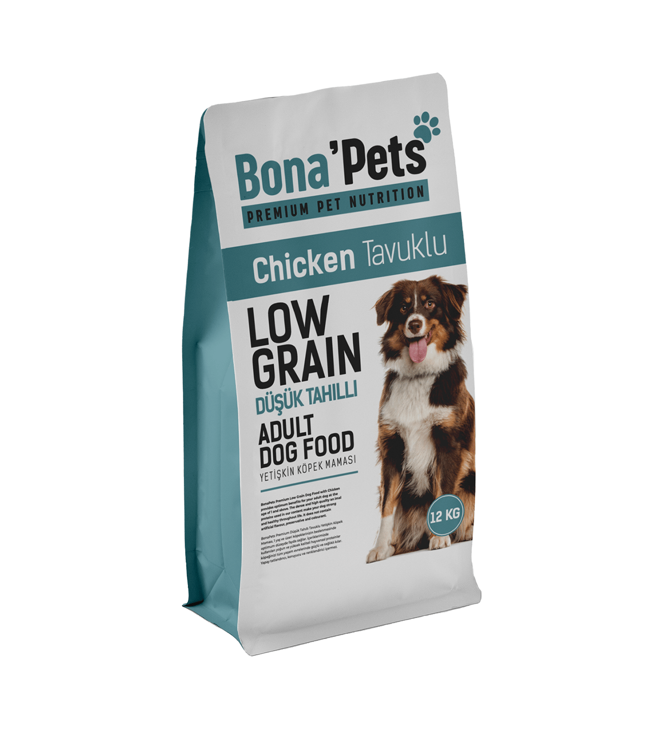 Bona'Pets Premium Düşük Tahıllı Tavuklu Köpek Maması