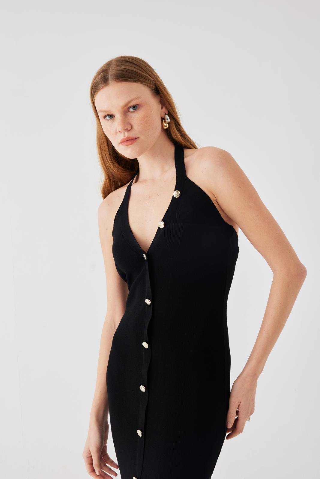 YSL Düğme Detaylı Elbise