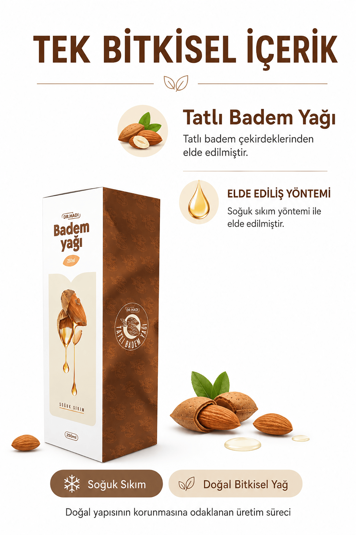 Badem Yağı 250ml.