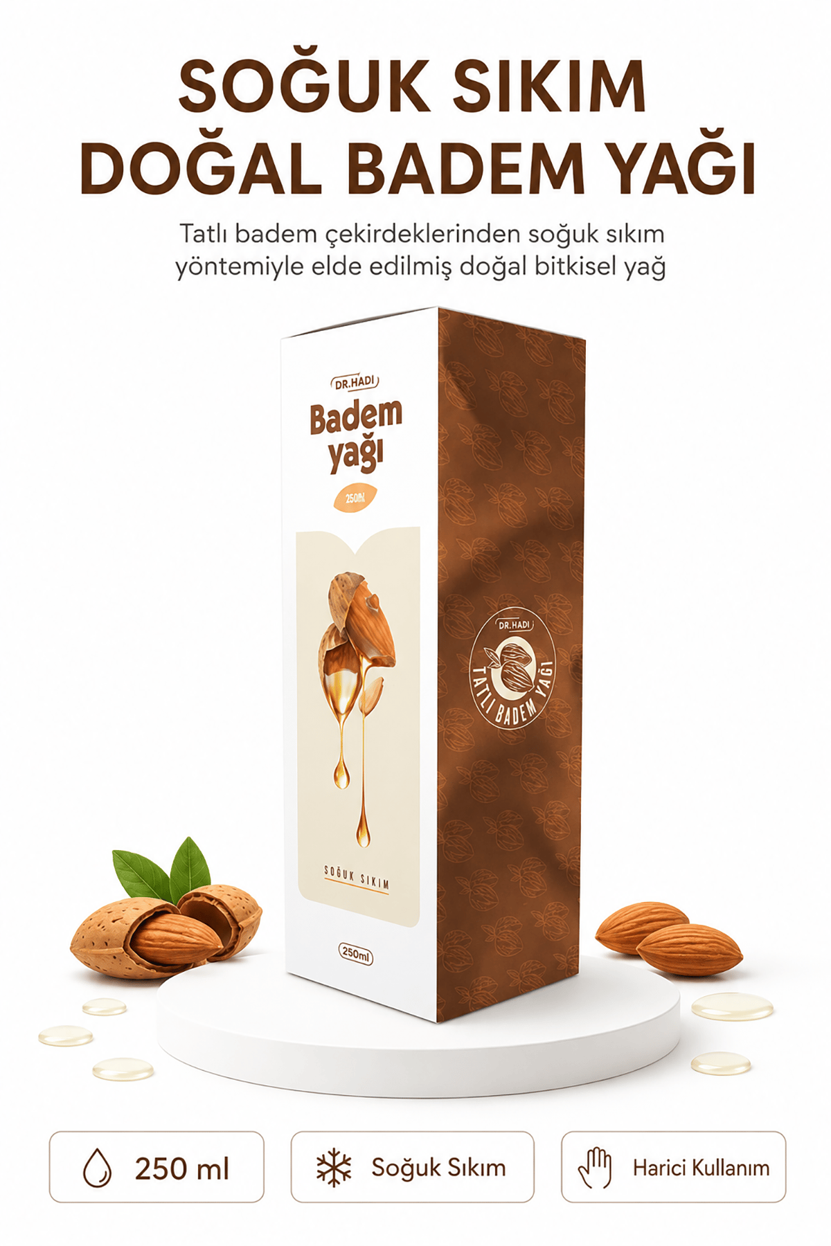 Badem Yağı 250ml.