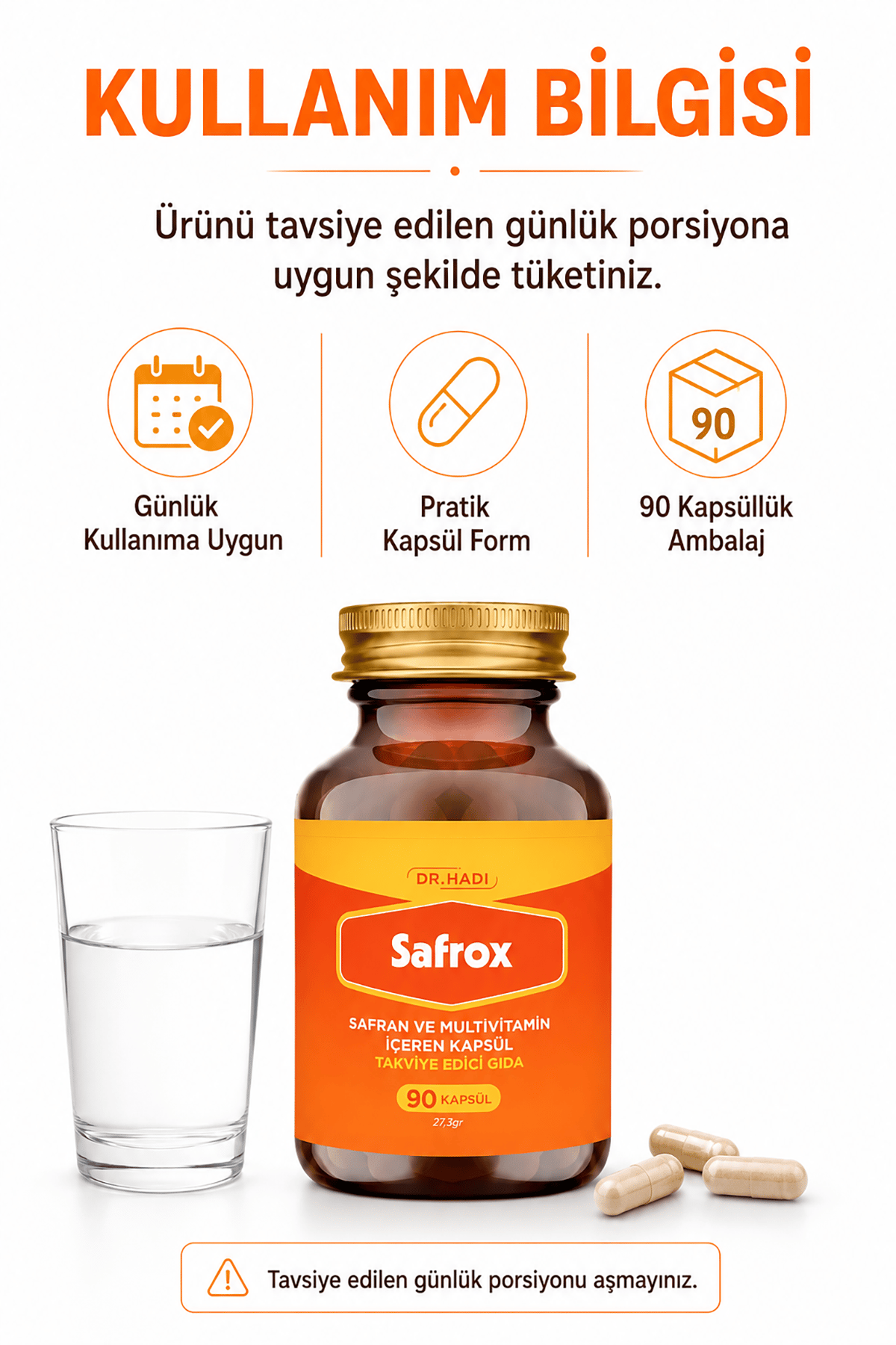 Safrox Safran Ve Multivitamin İçeren Kapsül 