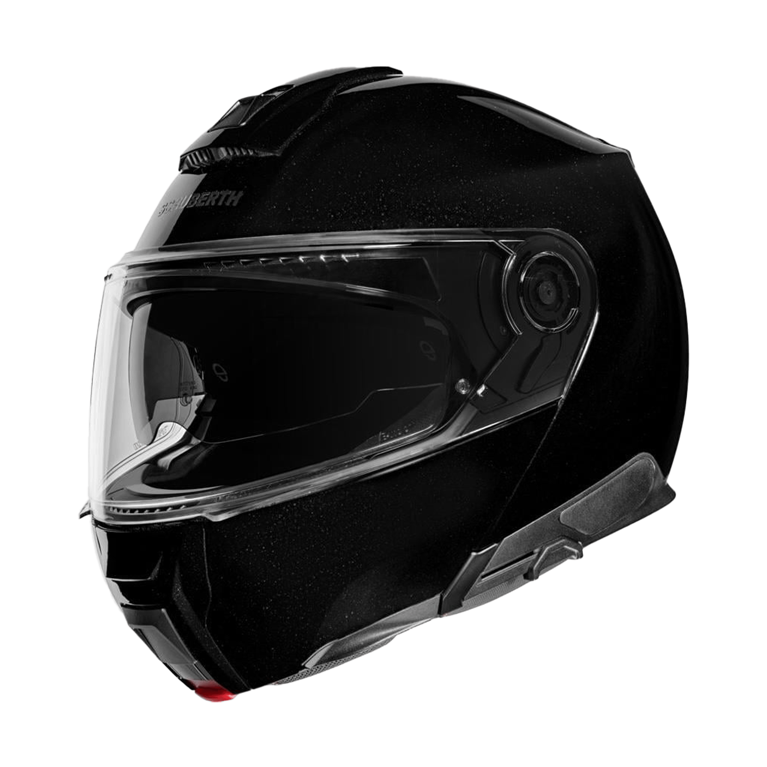C5 Çene Açılır Motosiklet Kaskı Glossy Black