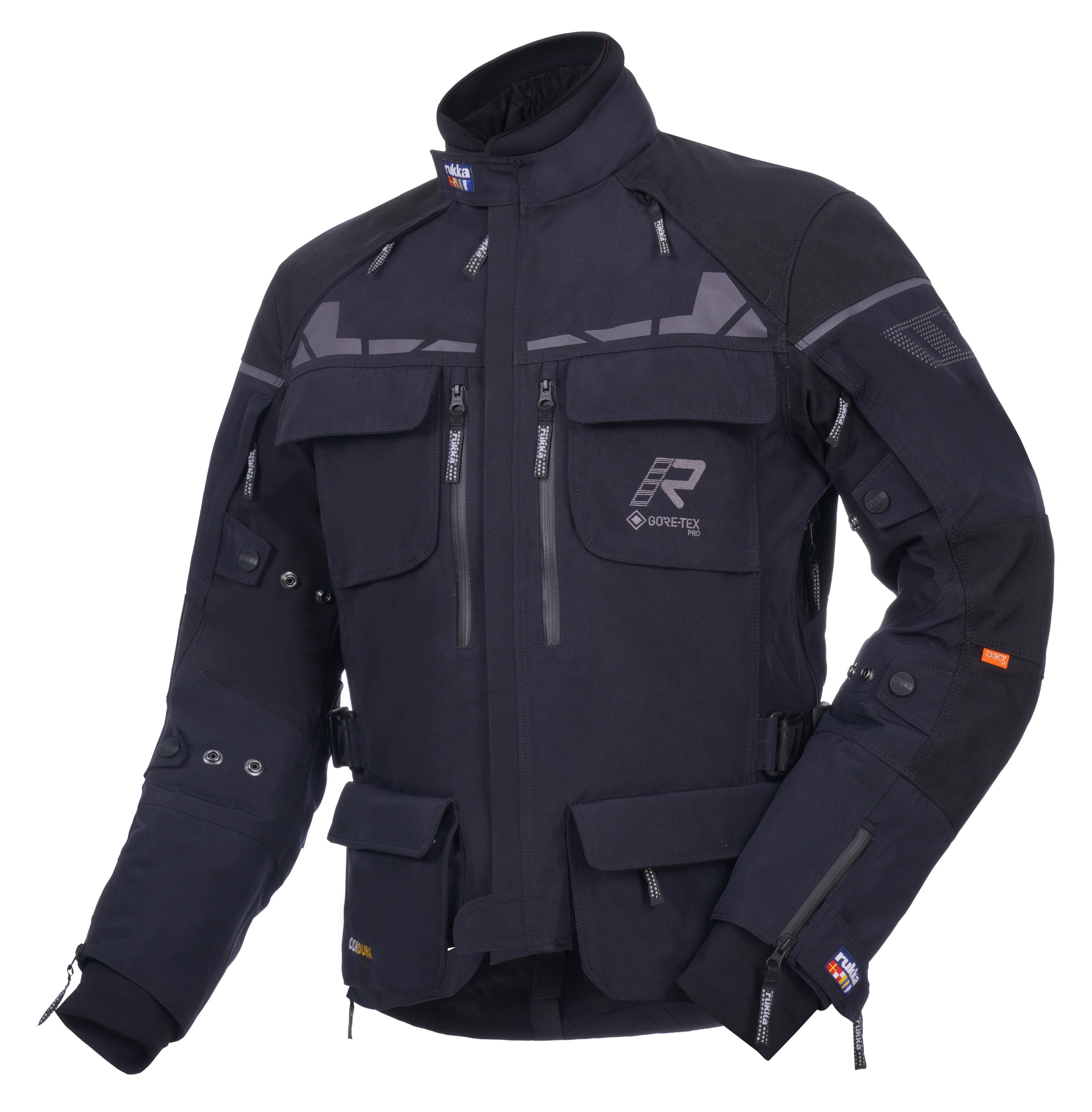 Ecuado-R Gore-Tex Pro Erkek Kışlık Motosiklet Montu Siyah-999