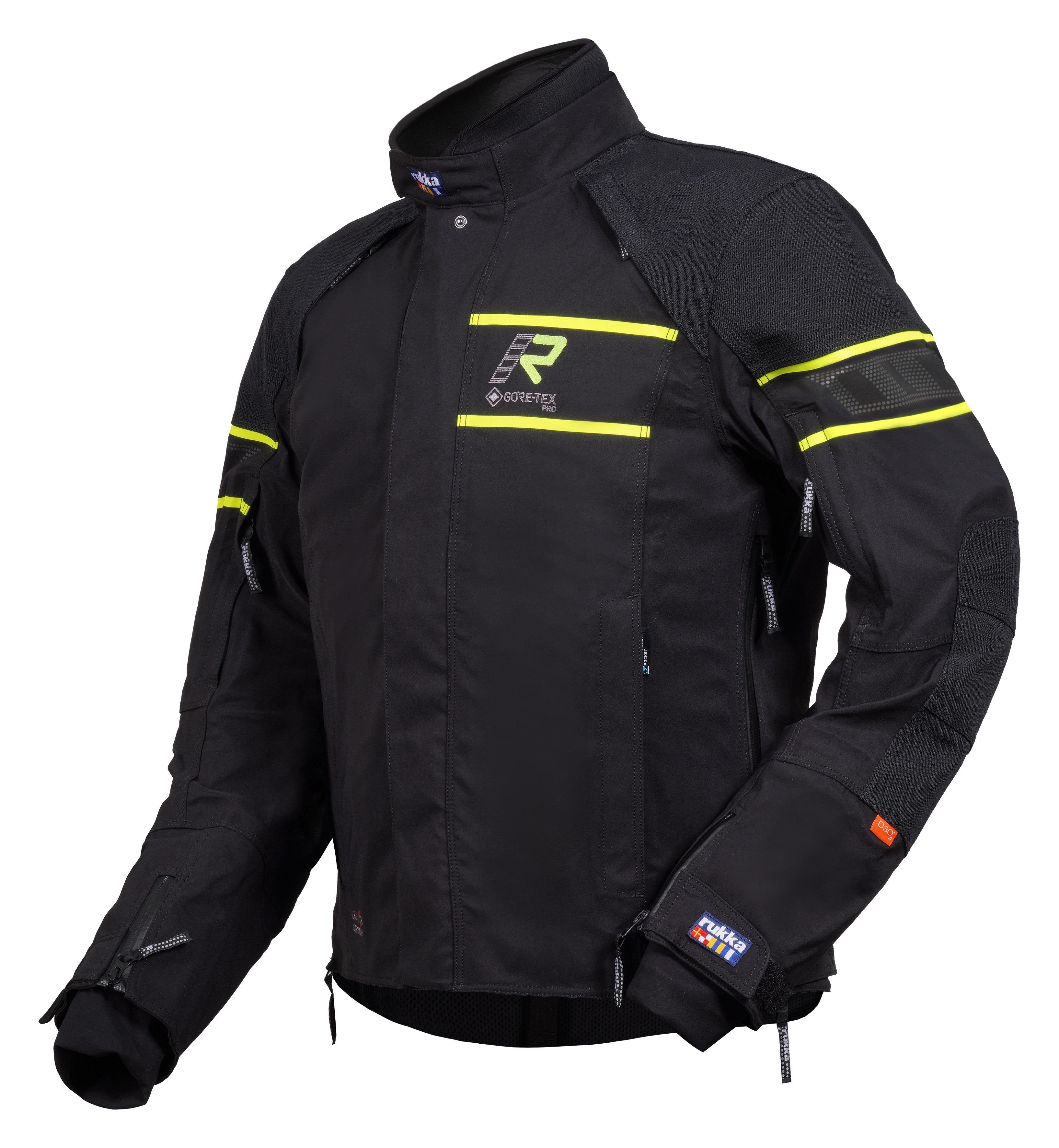 Rapto-R Gore-Tex Pro Erkek Kışlık Motosiklet Montu Siyah/Fluo Sarı-994