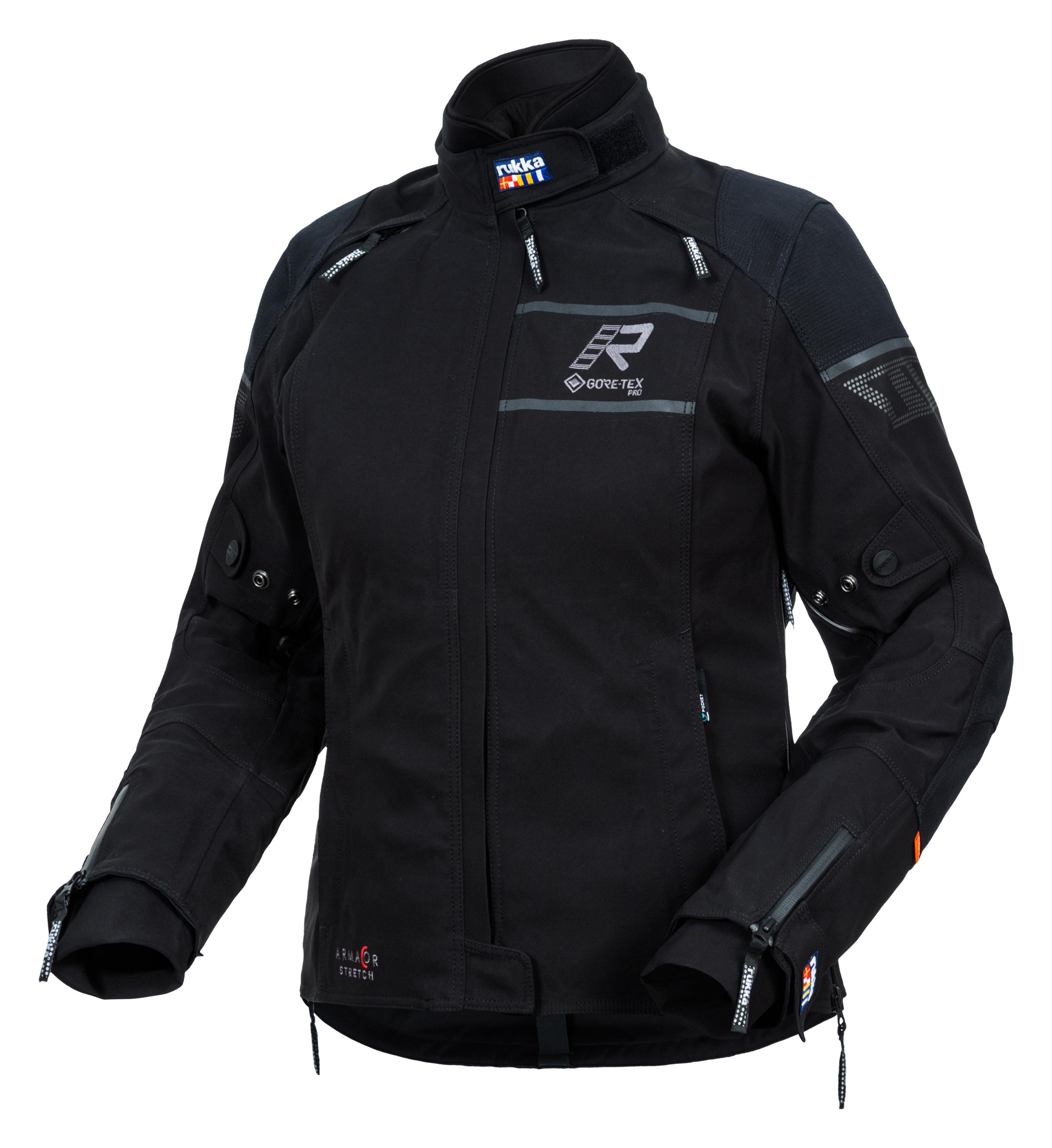 Raptorina Gore-Tex Pro Kadın Kışlık Motosiklet Montu Siyah-999