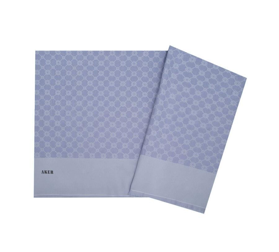 Aker Elegance Monogram Şal Lila