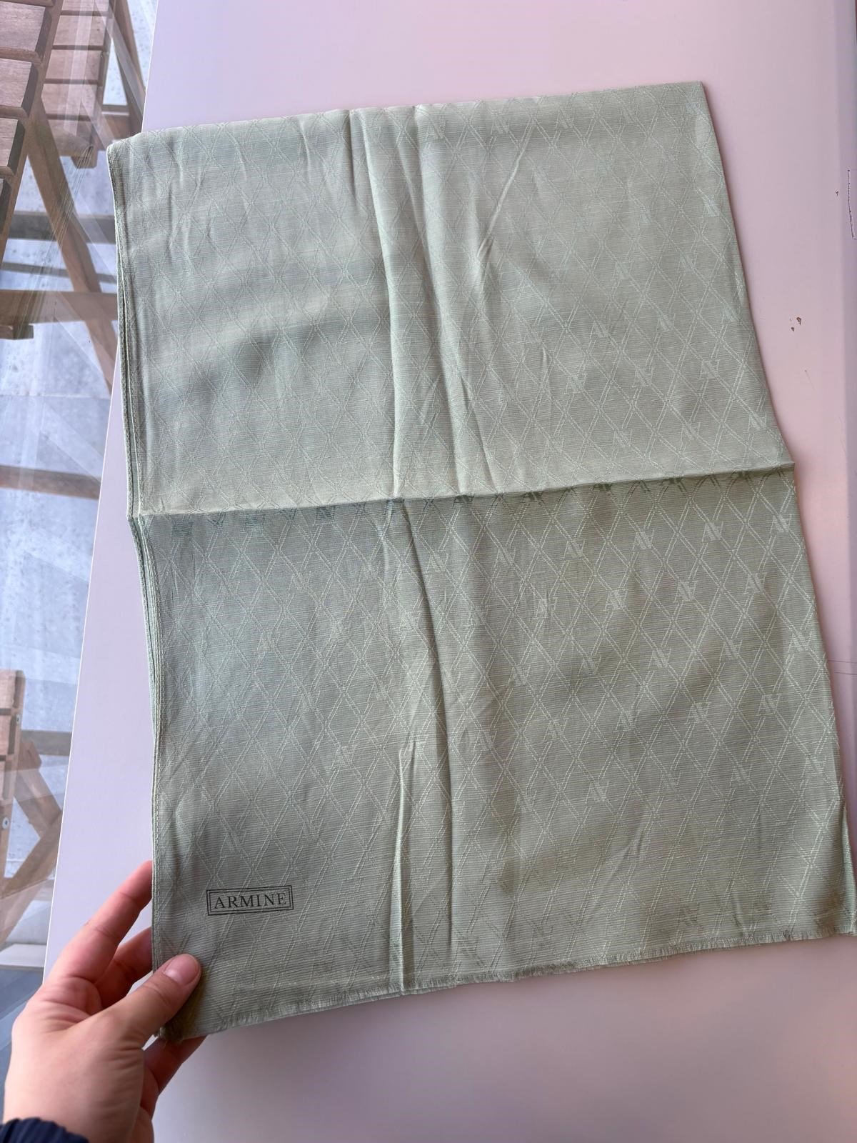 Armine Pamuk İpek Şal Yeşil 48