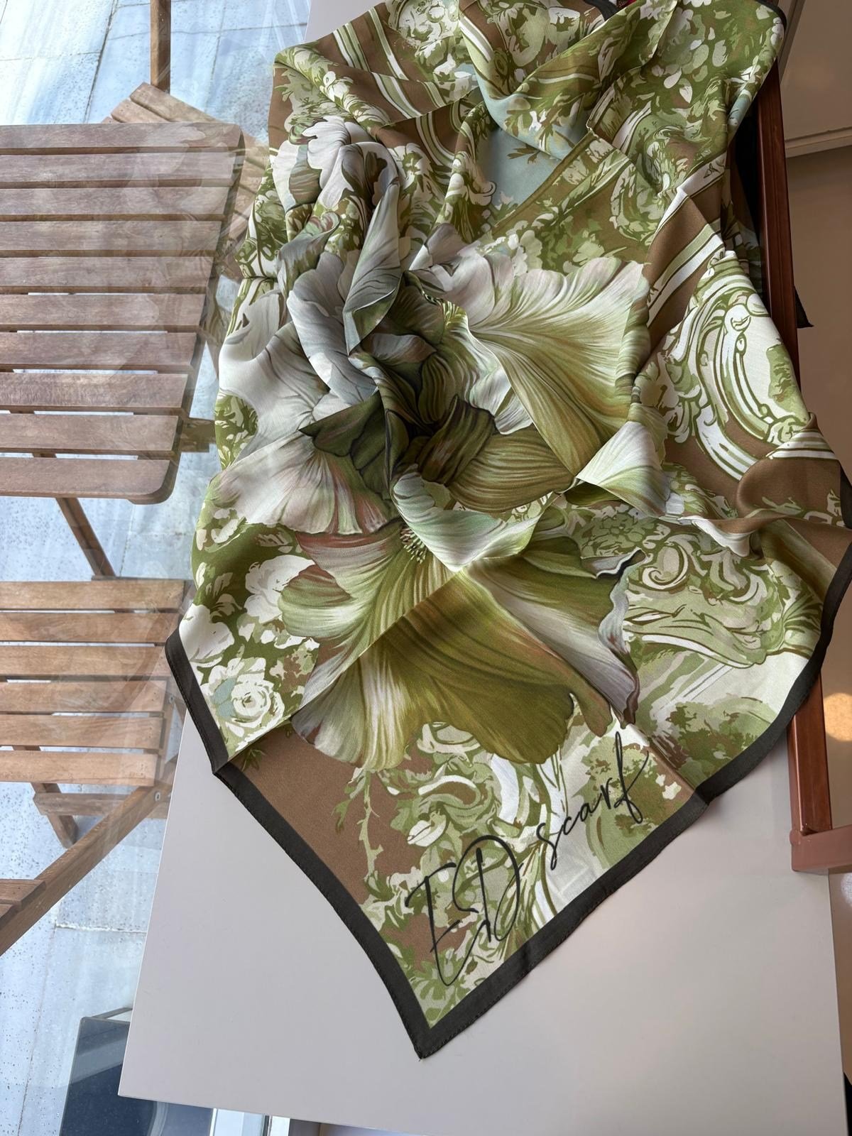 Ed Scarf  Viskon Esarp Haki