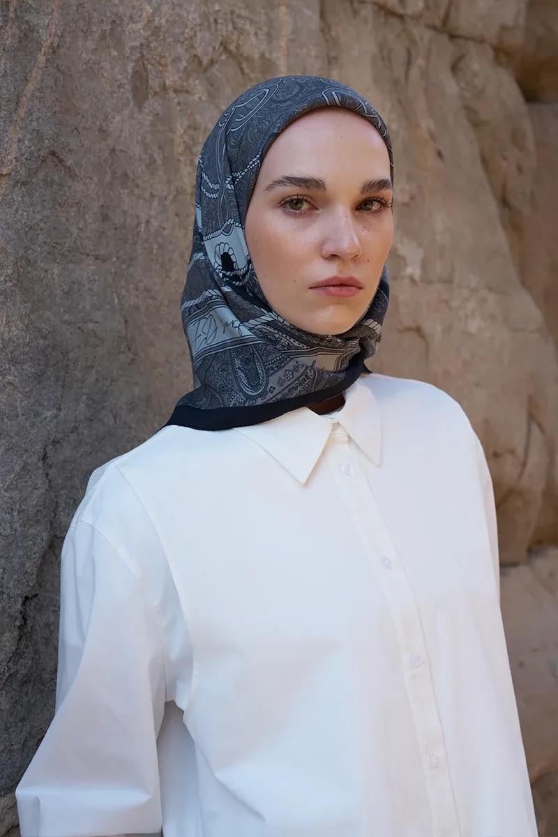 Ed Scarf  Viskon Esarp Siyah
