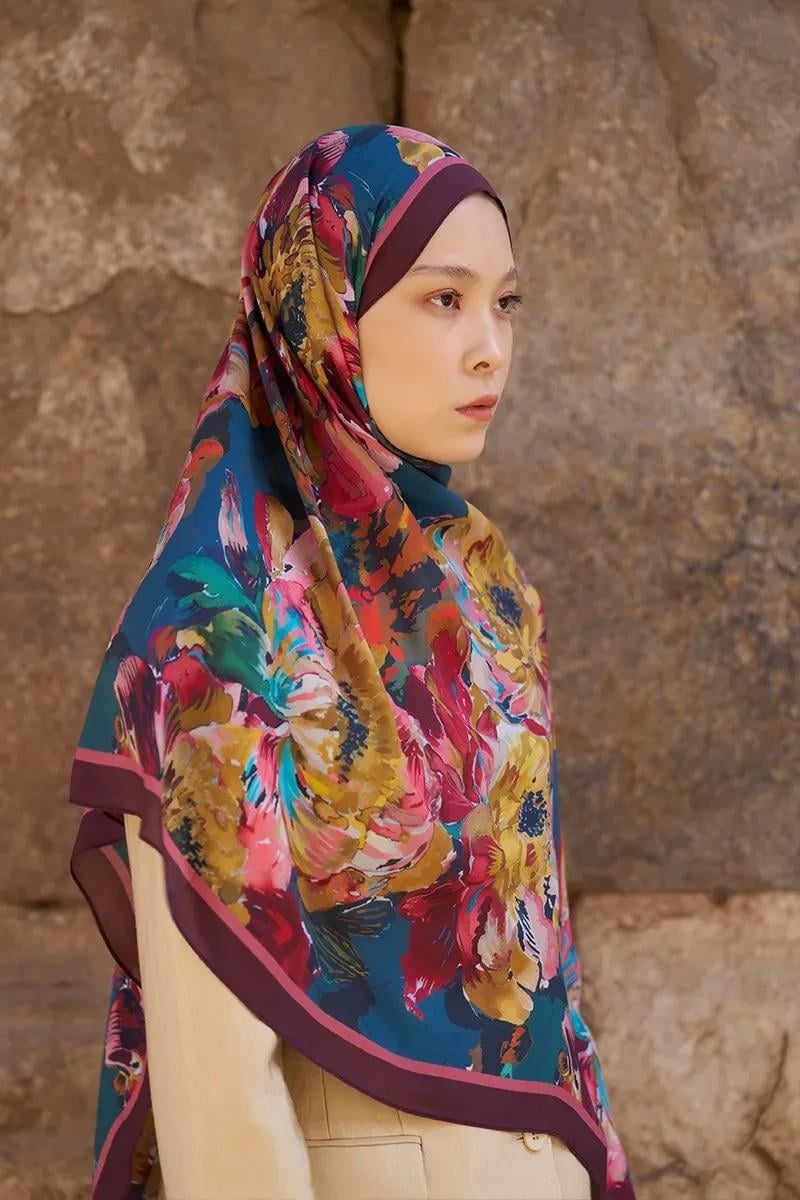 ED Scarf Viskon Şal Mürdüm
