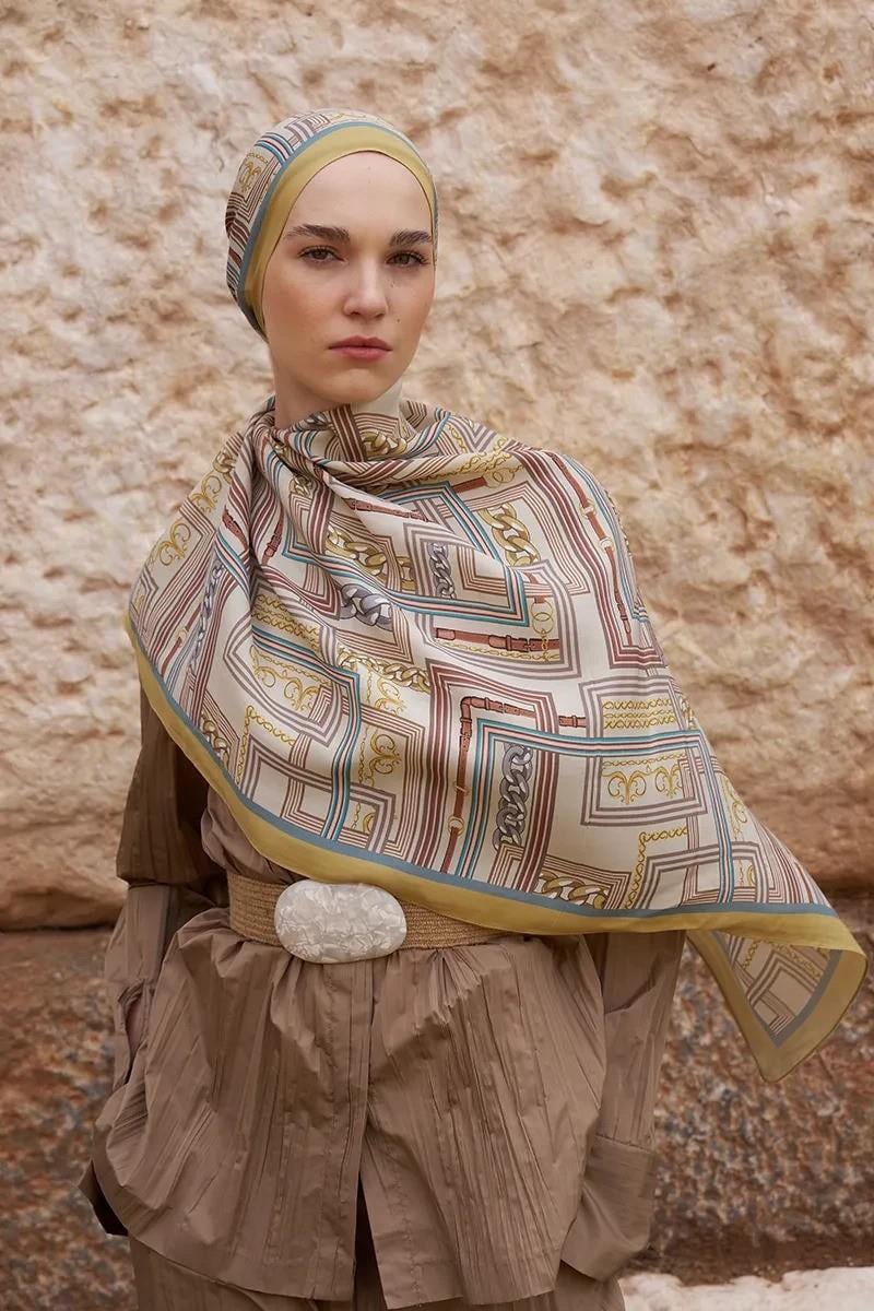 ED Scarf Viskon Şal Sarı