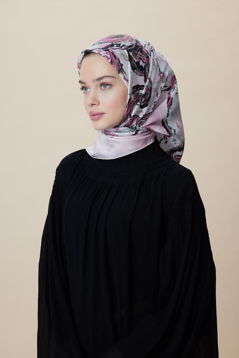 Maisa Tivik İpek Eşarp Pudra-Pembe 