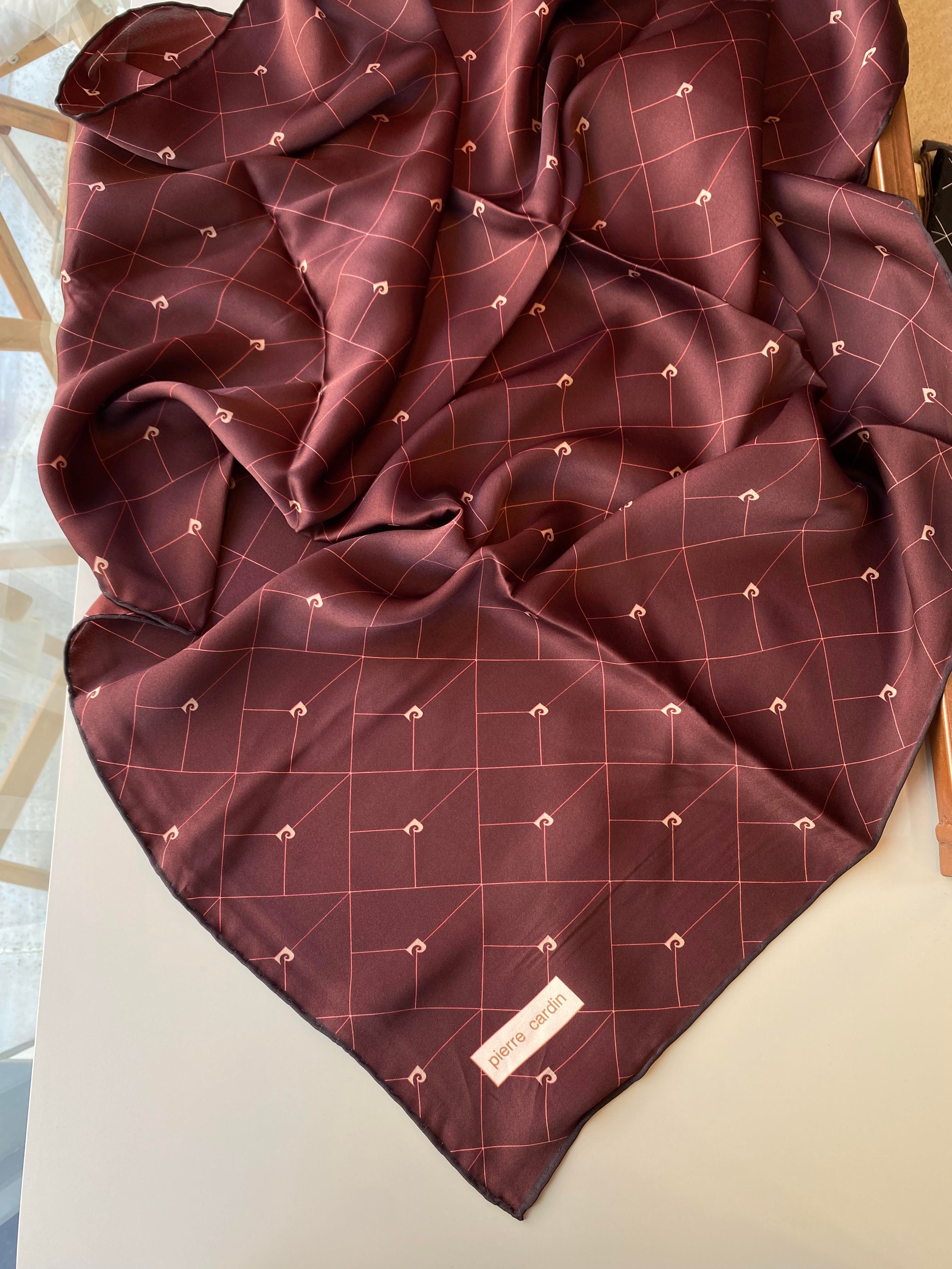 Pierre Cardin Sura İpek Eşarp Bordo