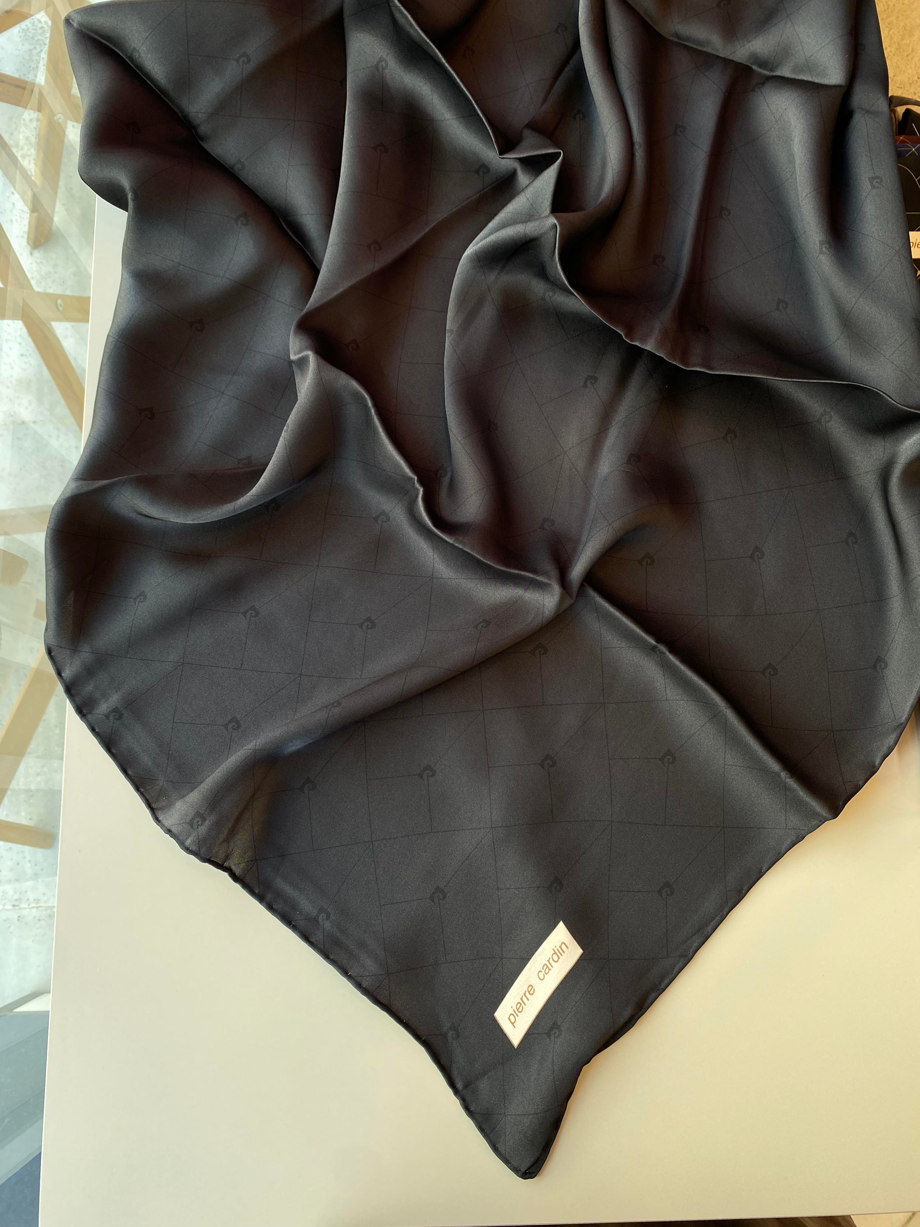 Pierre Cardin Sura İpek Eşarp Siyah