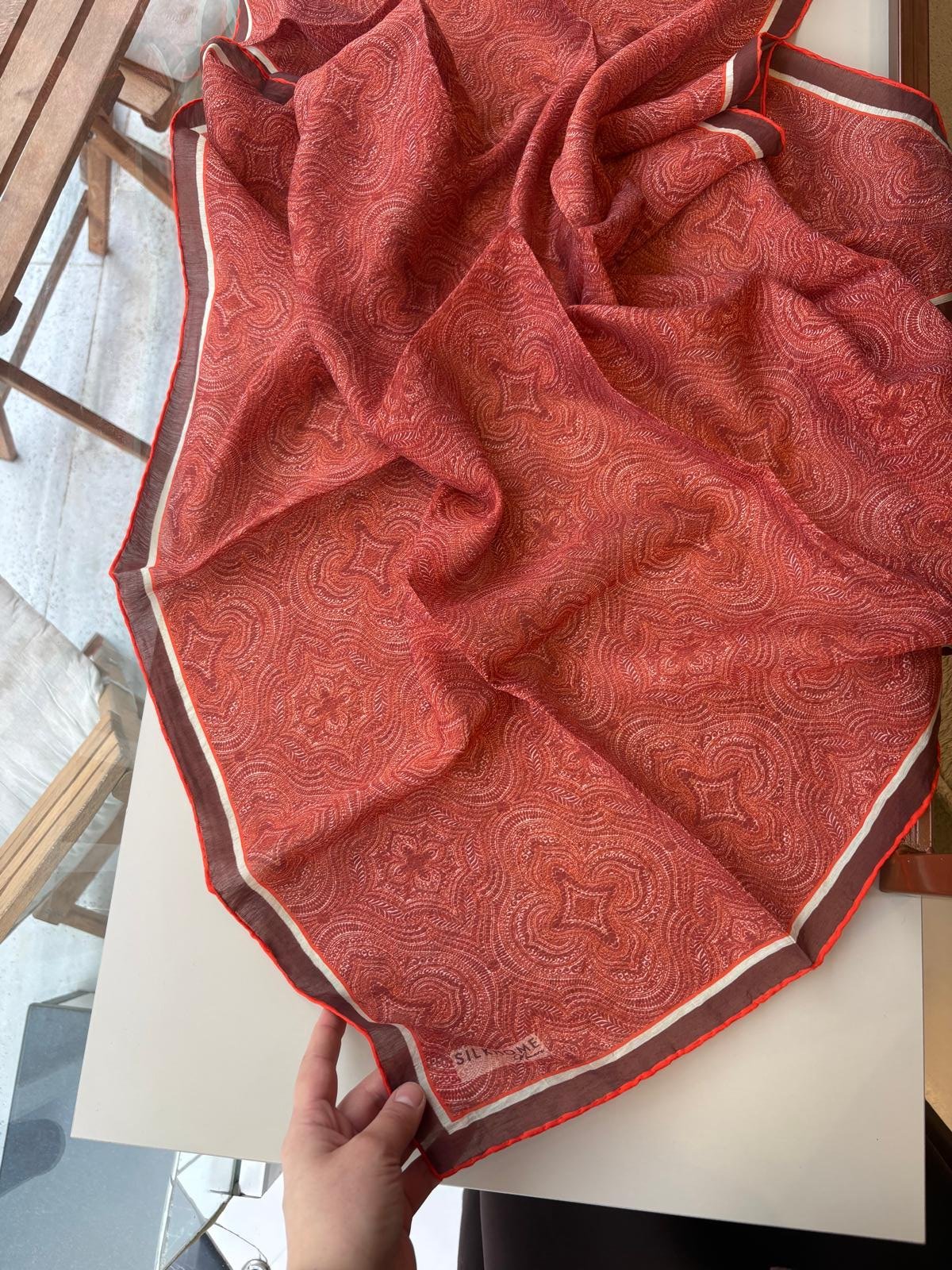 Silk Home Monare Tencel Eşarp Kırmızı-Bordo
