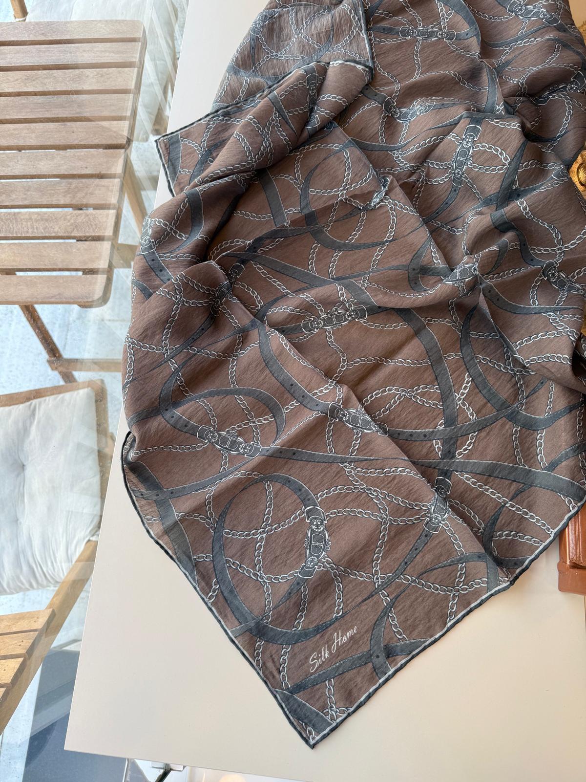 Silk Home Monare Tensel Eşarp Acı Kahve 