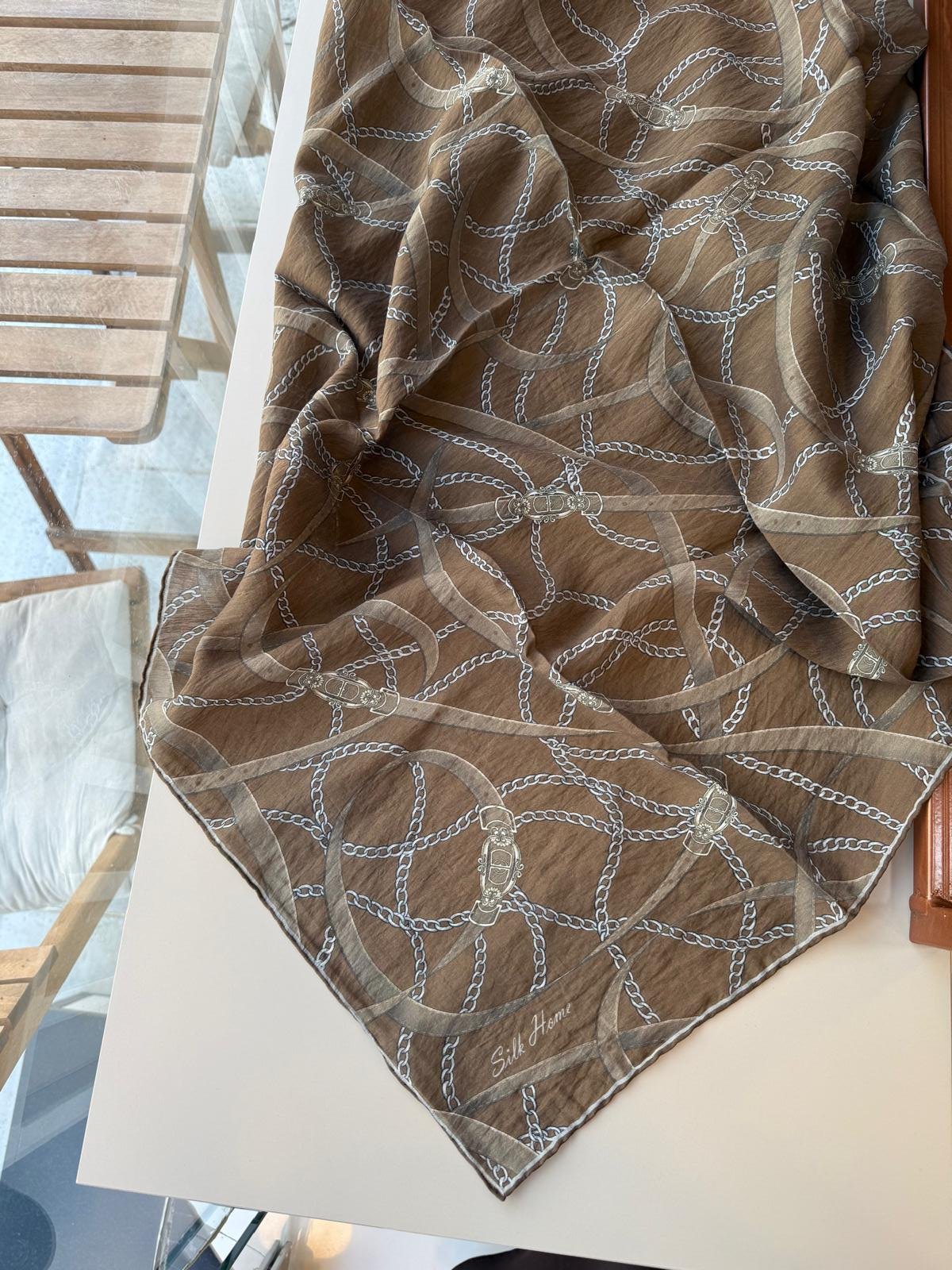 Silk Home Monare Tensel Eşarp Açık Kahve 