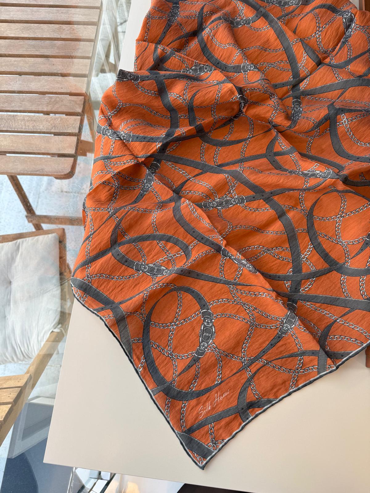 Silk Home Monare Tensel Eşarp Turuncu