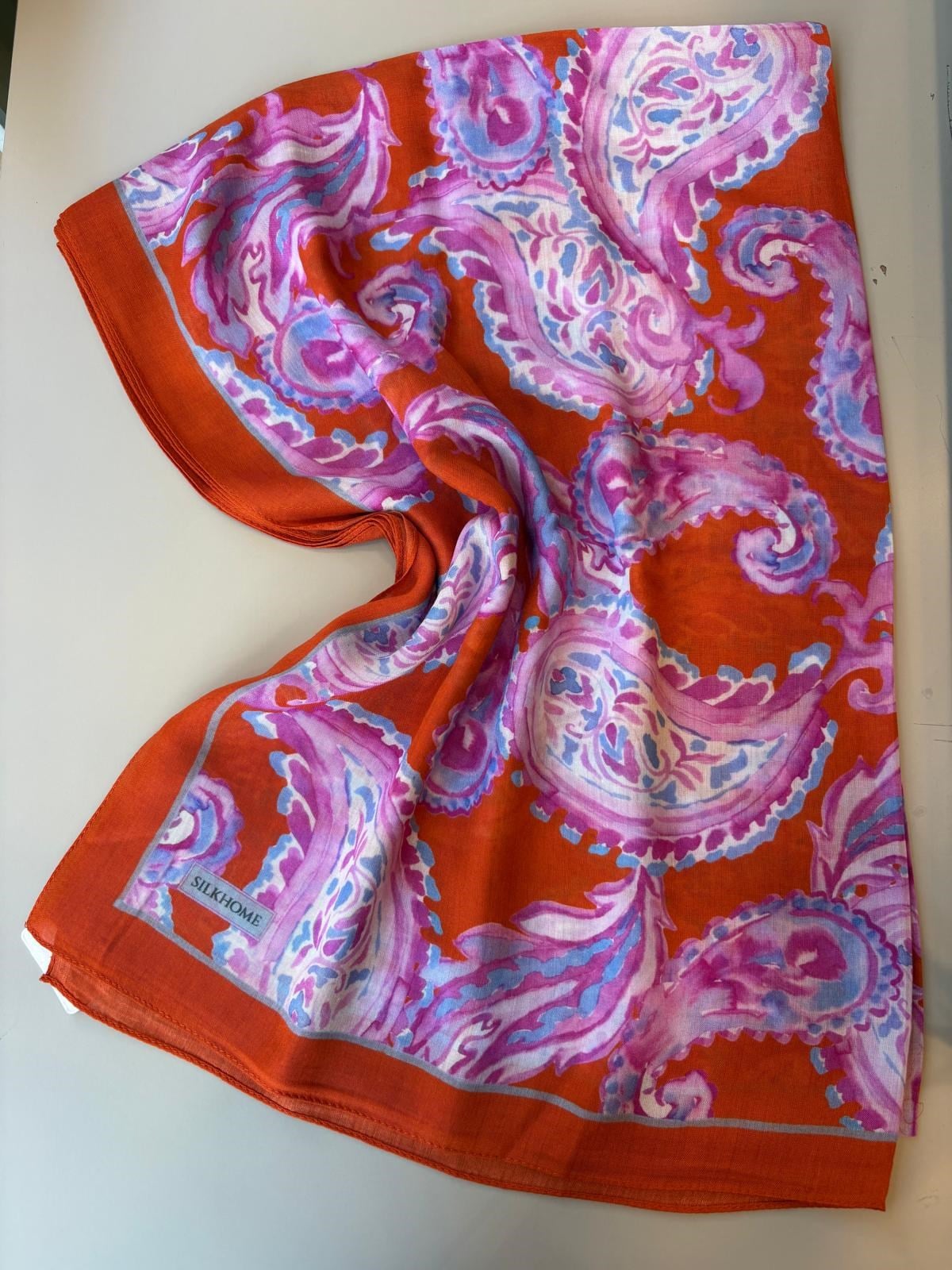 Silk Home Riva Şal Turuncu