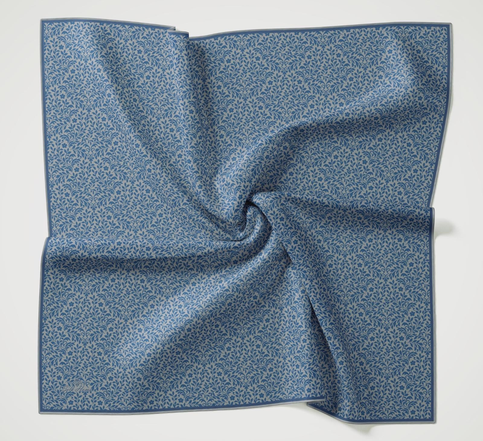Silk Home Soft Eşarp Gri-Mavi