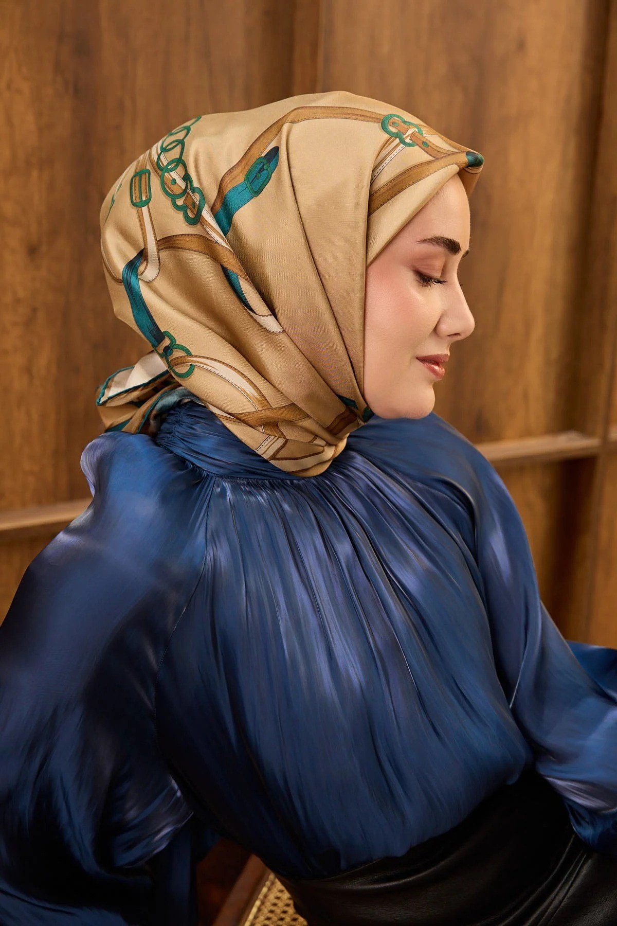 Silk Home Tivil İpek Eşarp Camel 07