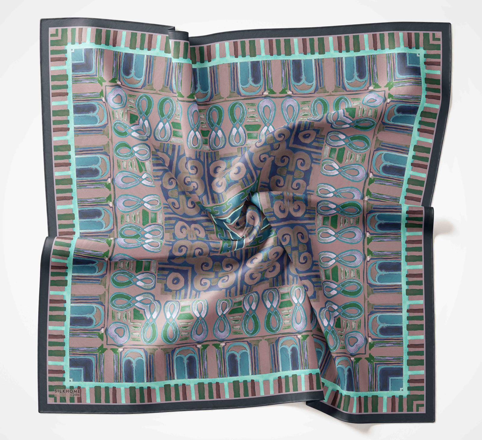 Silk Home Velora Eşarp Lacivert-Turkuaz