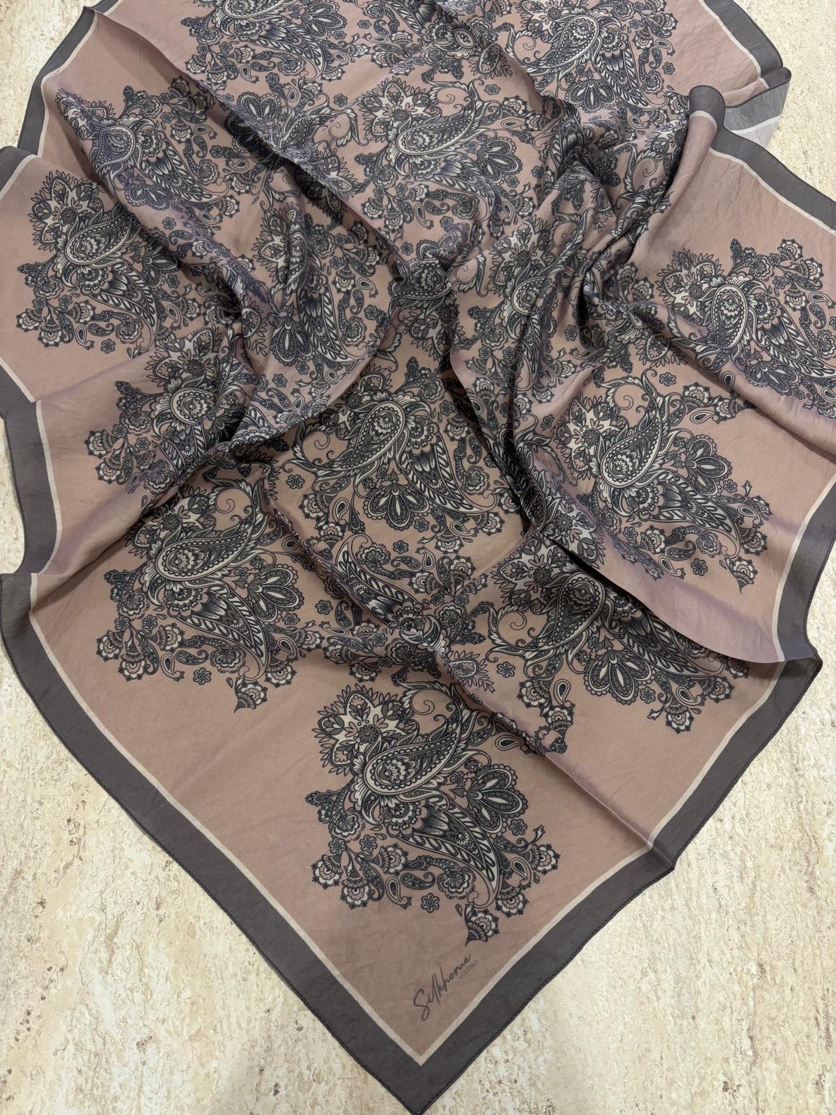Silk Home Velora Eşarp Pudra-Vizon