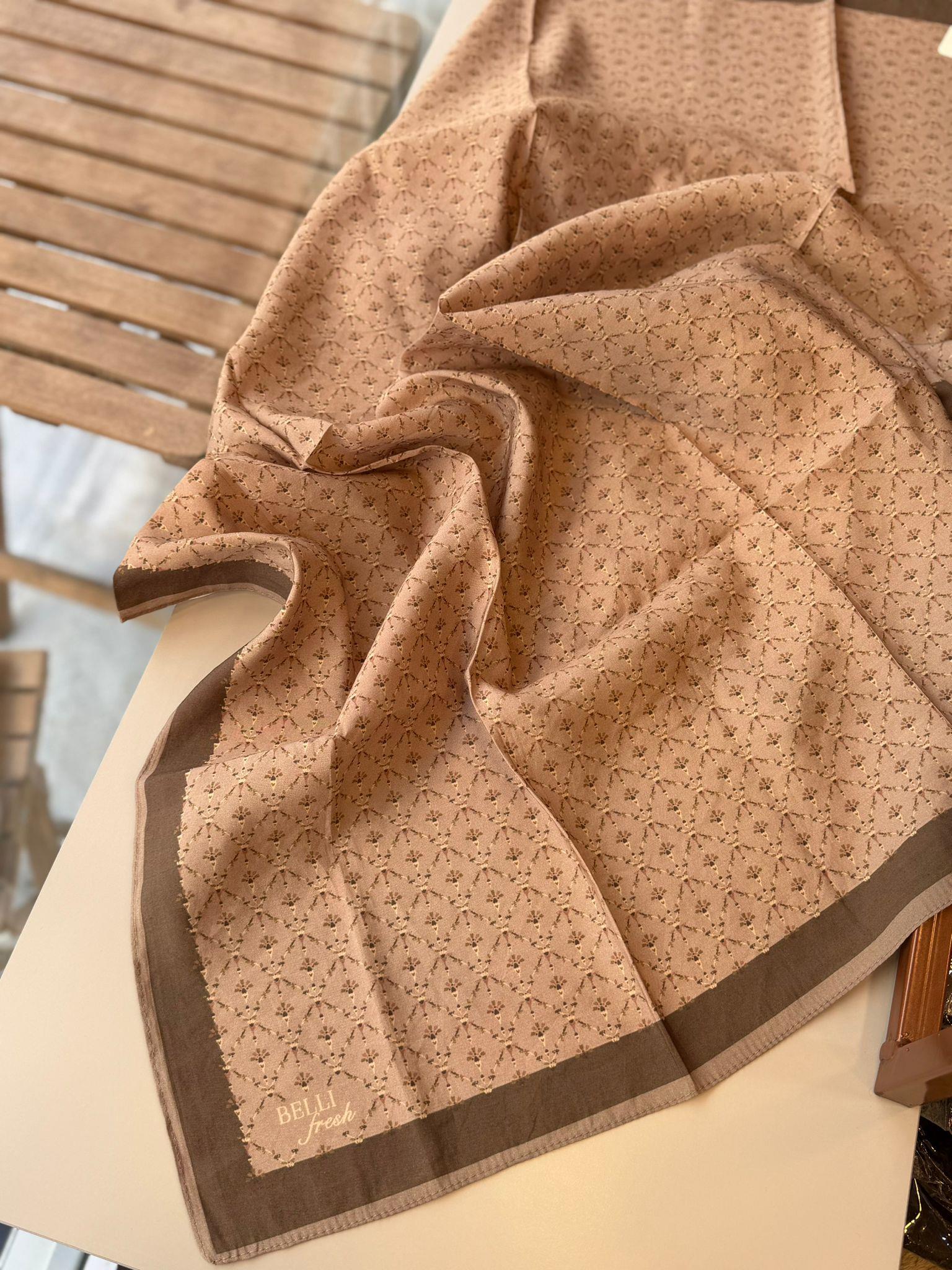 Silk Home Viskon Eşarp Açık Kahverengi