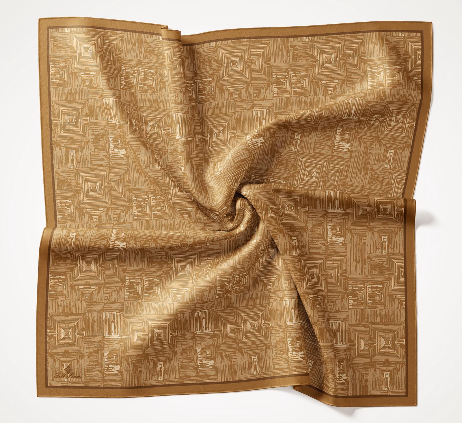 Silk Home Volera Eşarp Karamel-Krem