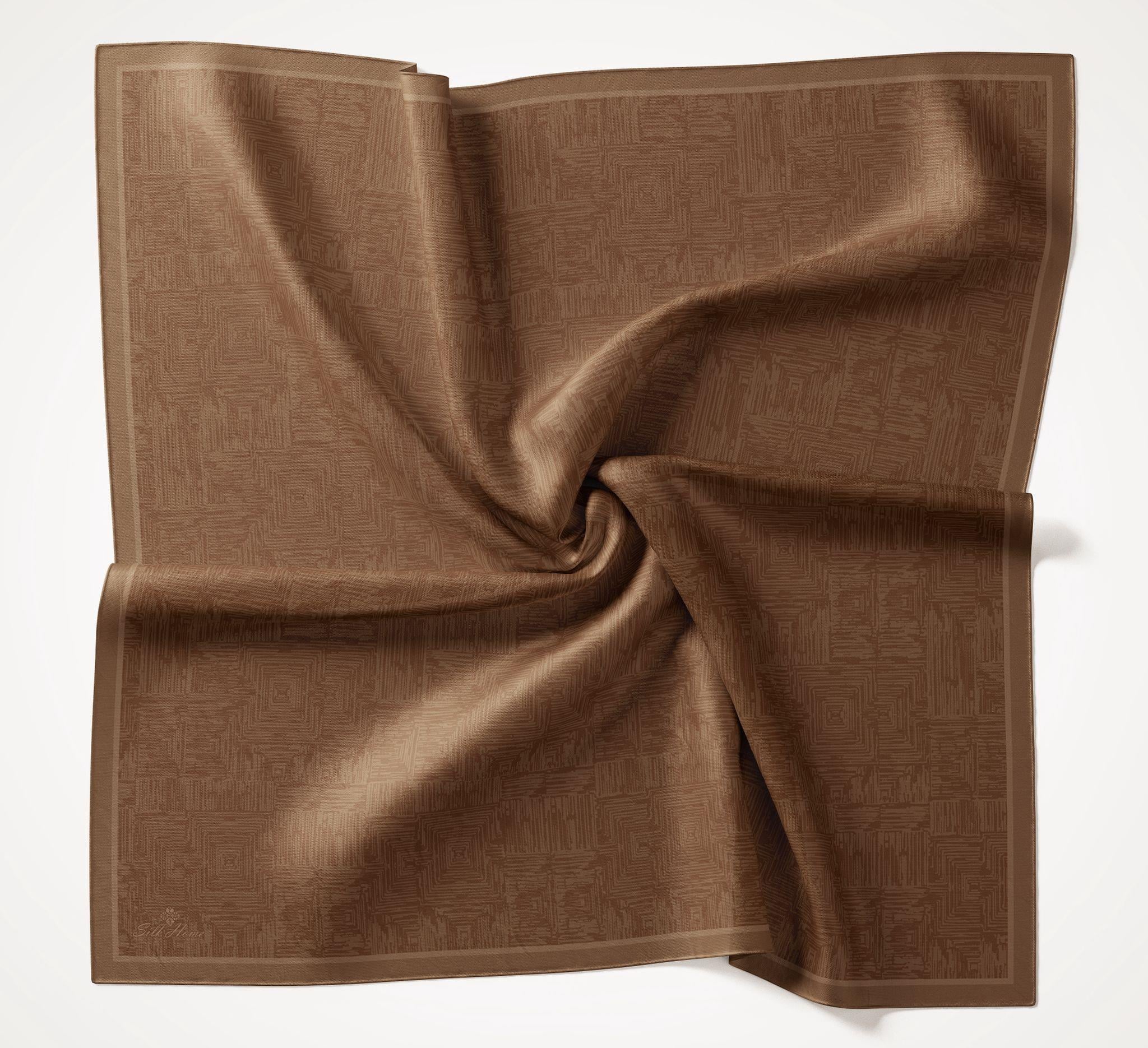 Silk Home Volera Eşarp Koyu Vizon