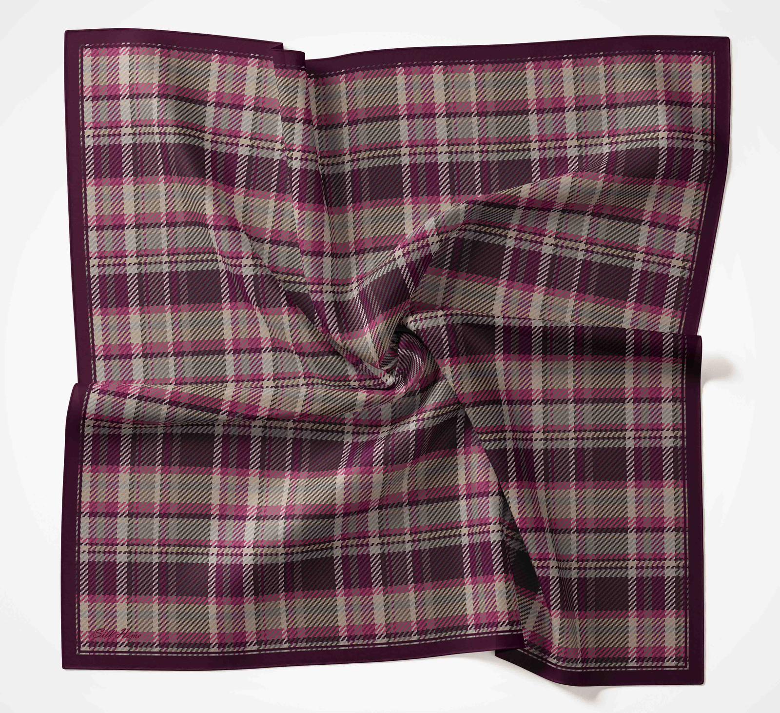 Silk Home Volera Eşarp Mor-Pembe
