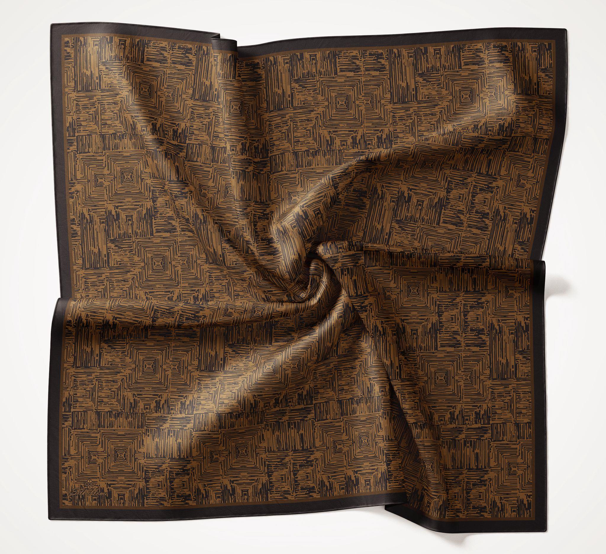 Silk Home Volera Eşarp Siyah-Karamel