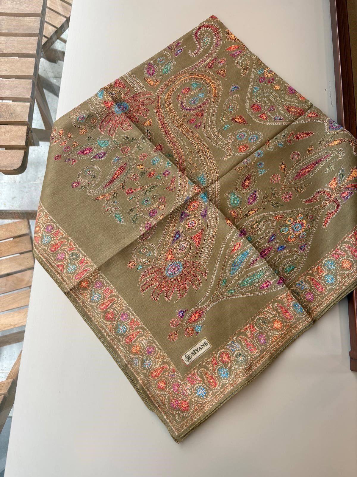 Siyane Pamuk Eşarp Fıstık Yeşil
